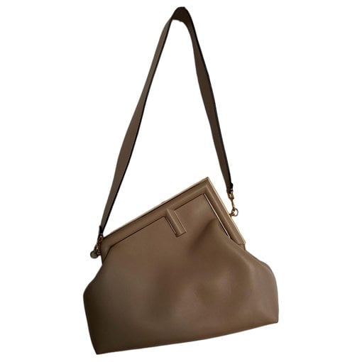 Flip leather handbag