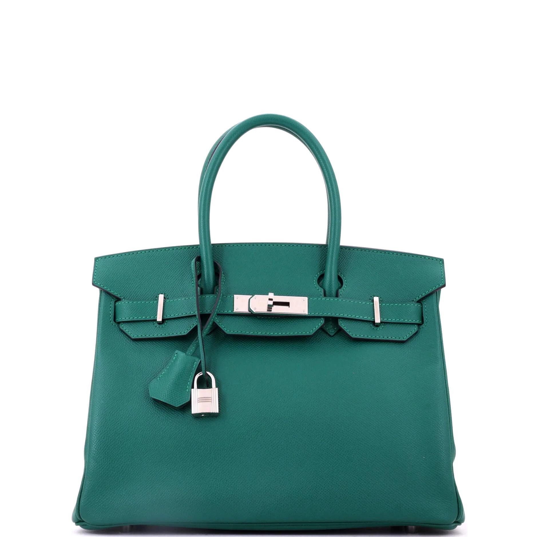 Birkin 30 leather handbag