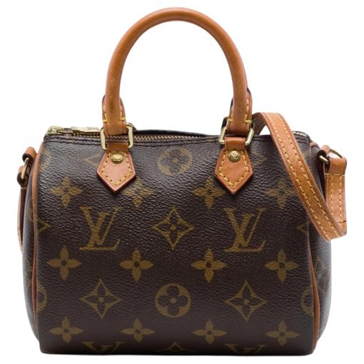 Louis Vuitton Speedy cloth satchel