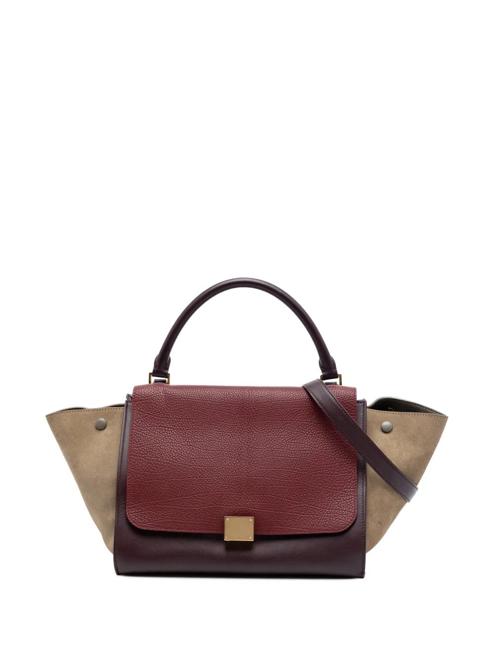2013 Medium Tricolor Leather Trapeze satchel