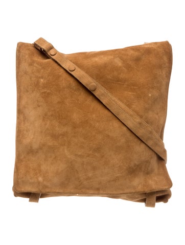 Suede Messenger Bag