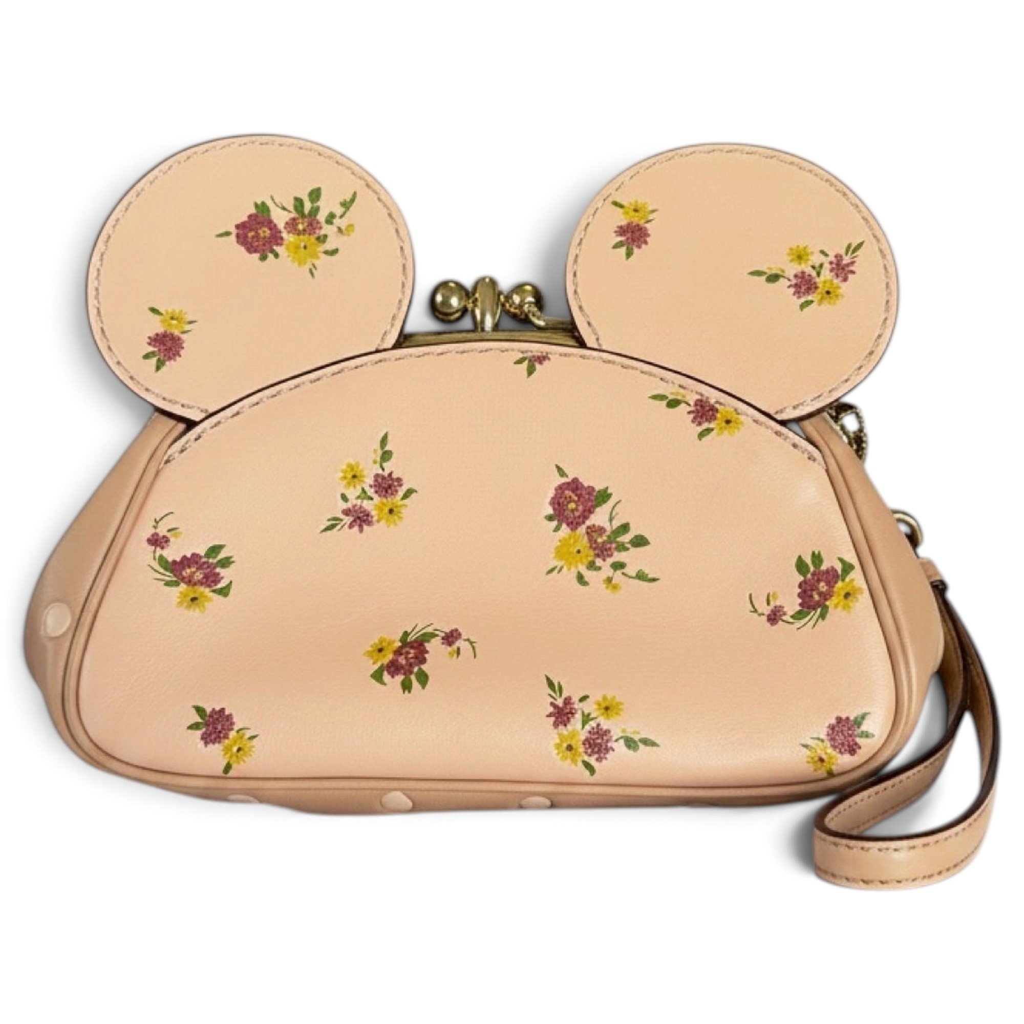 Leather clutch bag