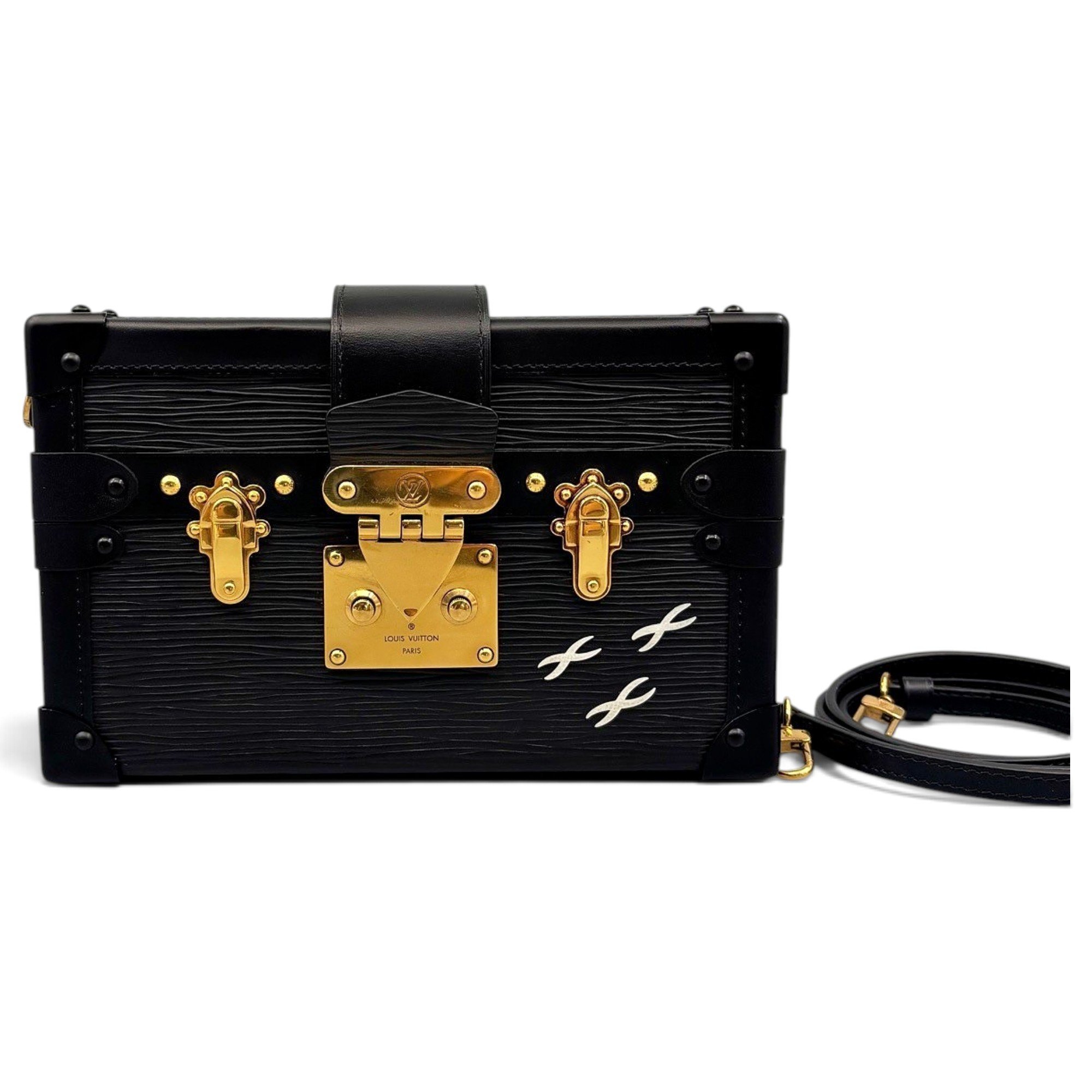 Petite Malle leather crossbody bag