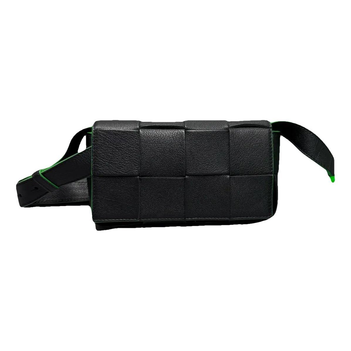 Cassette leather handbag