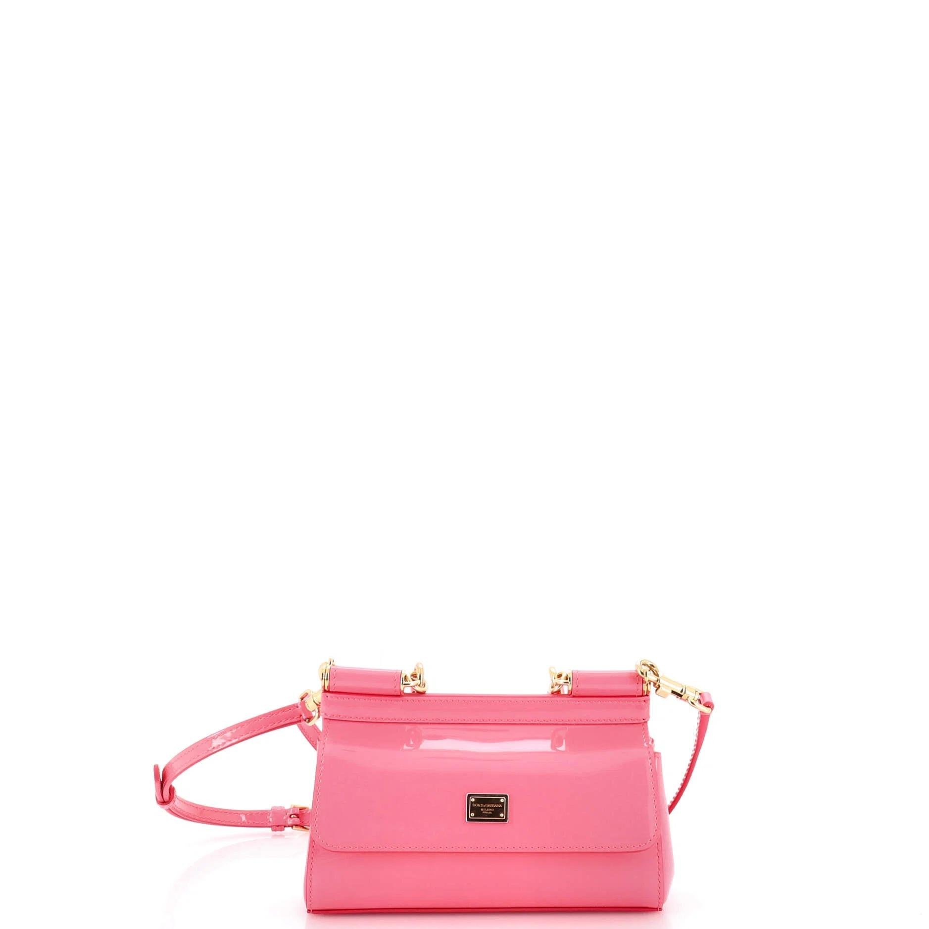 Patent leather satchel