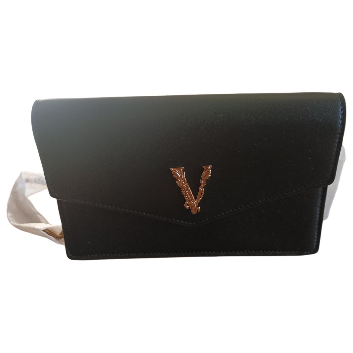Leather clutch bag