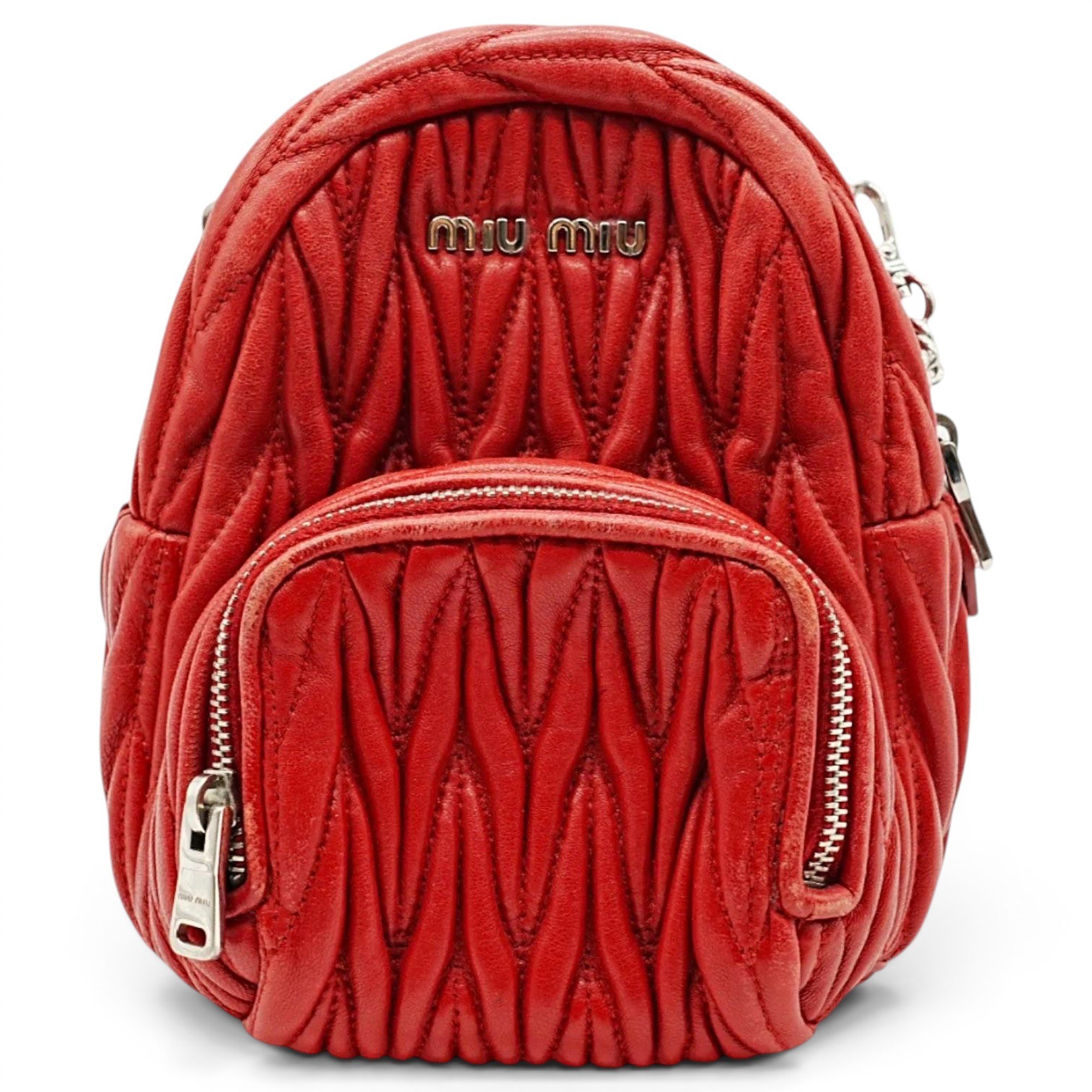 Leather backpack