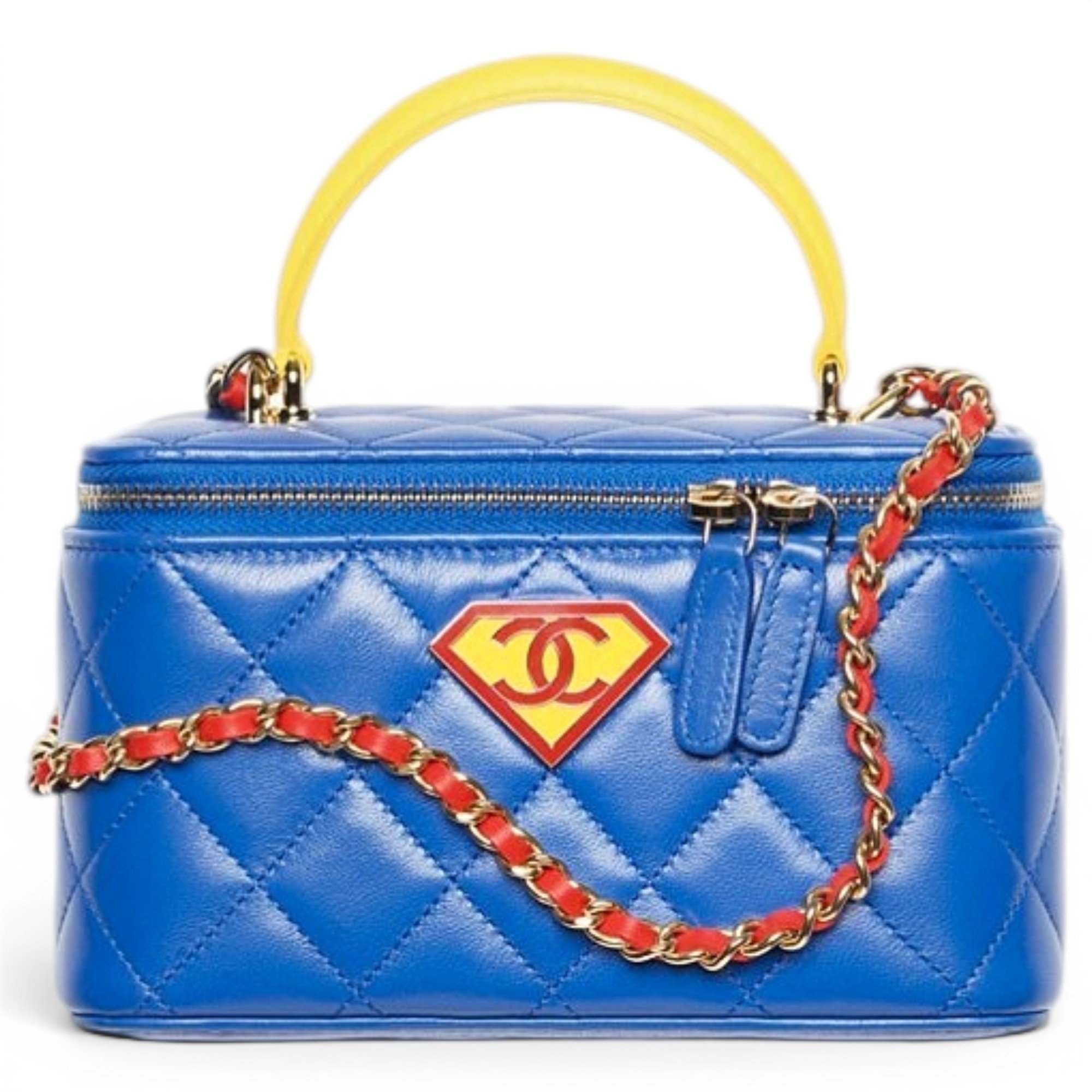 Vanity leather handbag