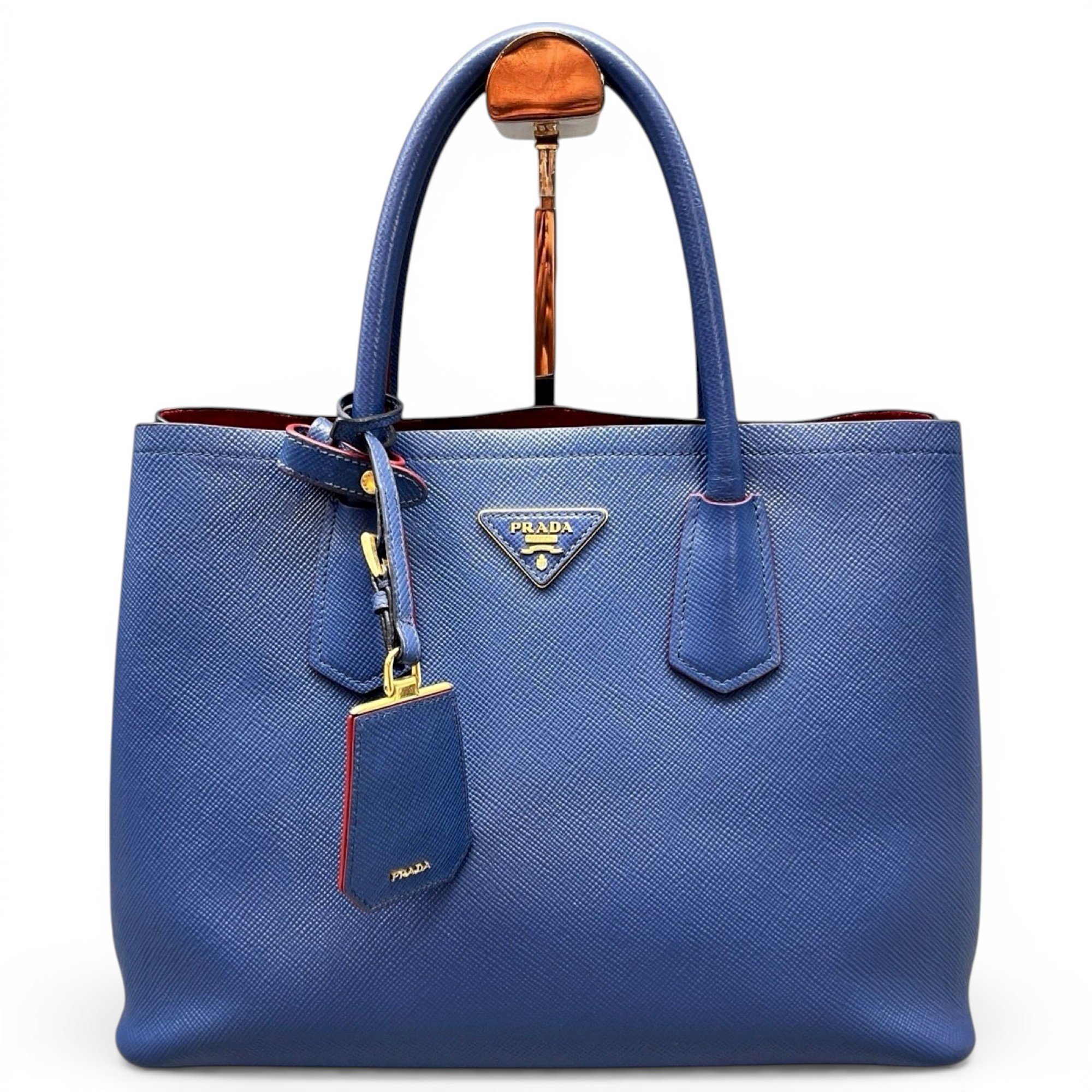 Double leather tote