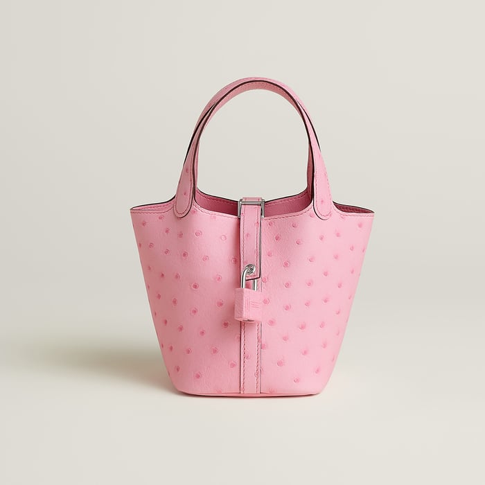 Rose Bubblegum Bolsa Picotin Lock Modelo Micro