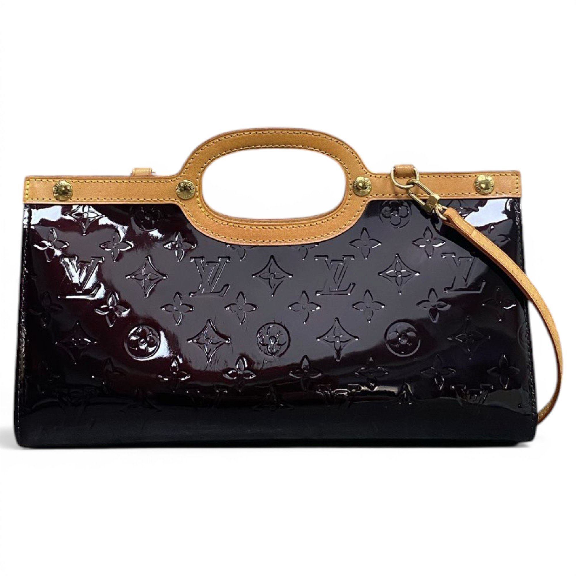 Patent leather handbag