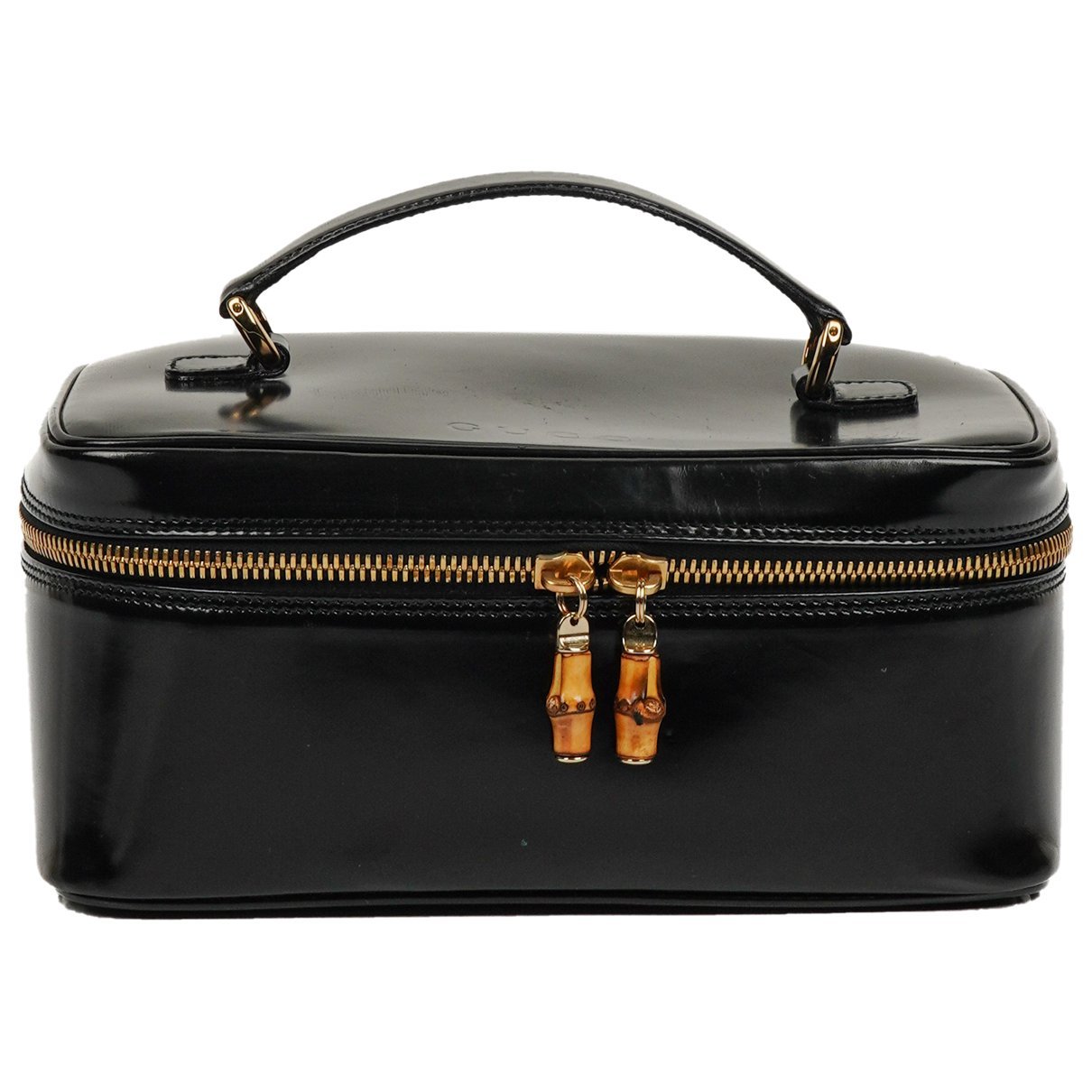 Patent leather handbag