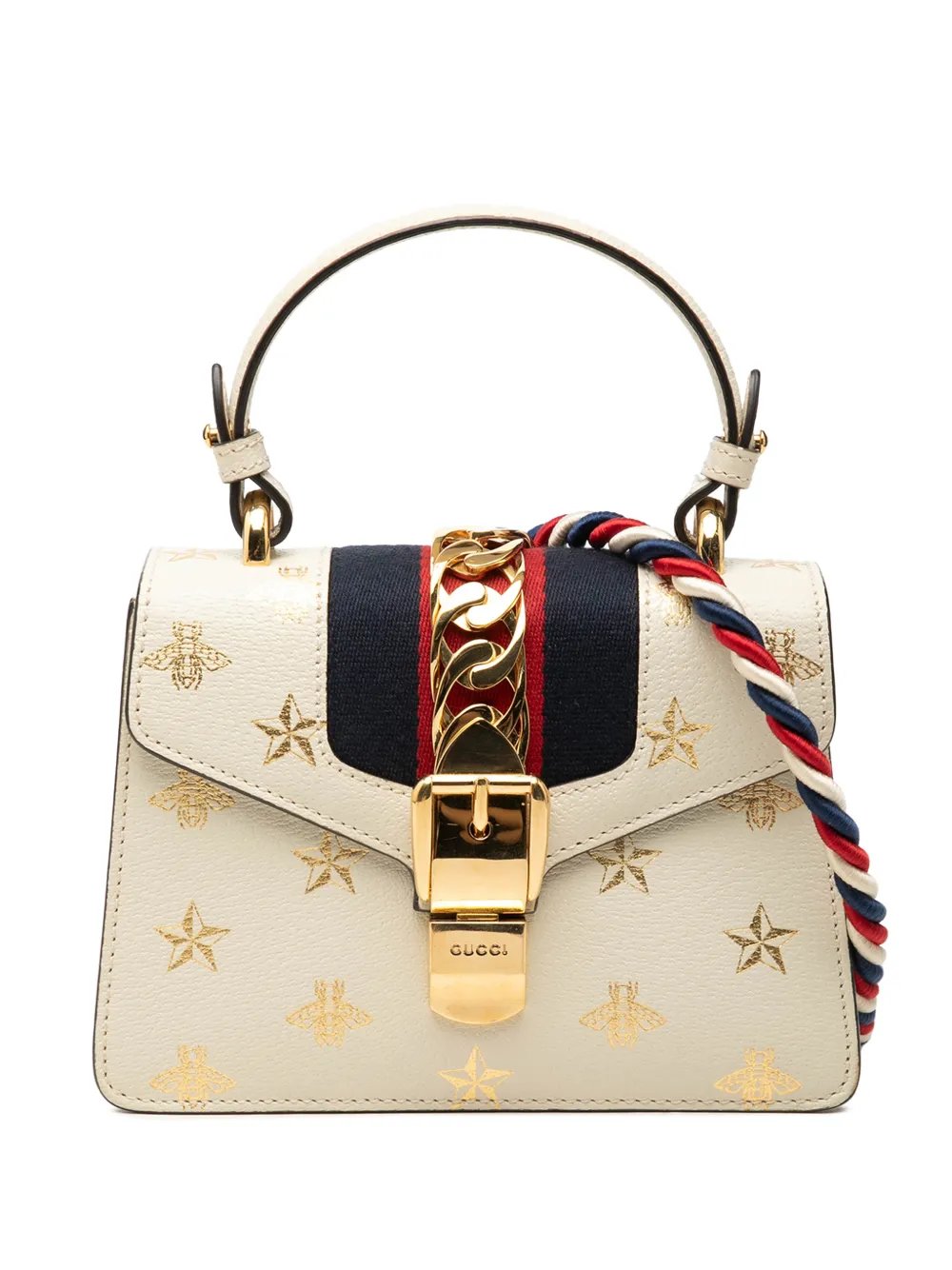 2000-2015 Mini Calfskin Bee Star Web Sylvie Top Handle Bag satchel