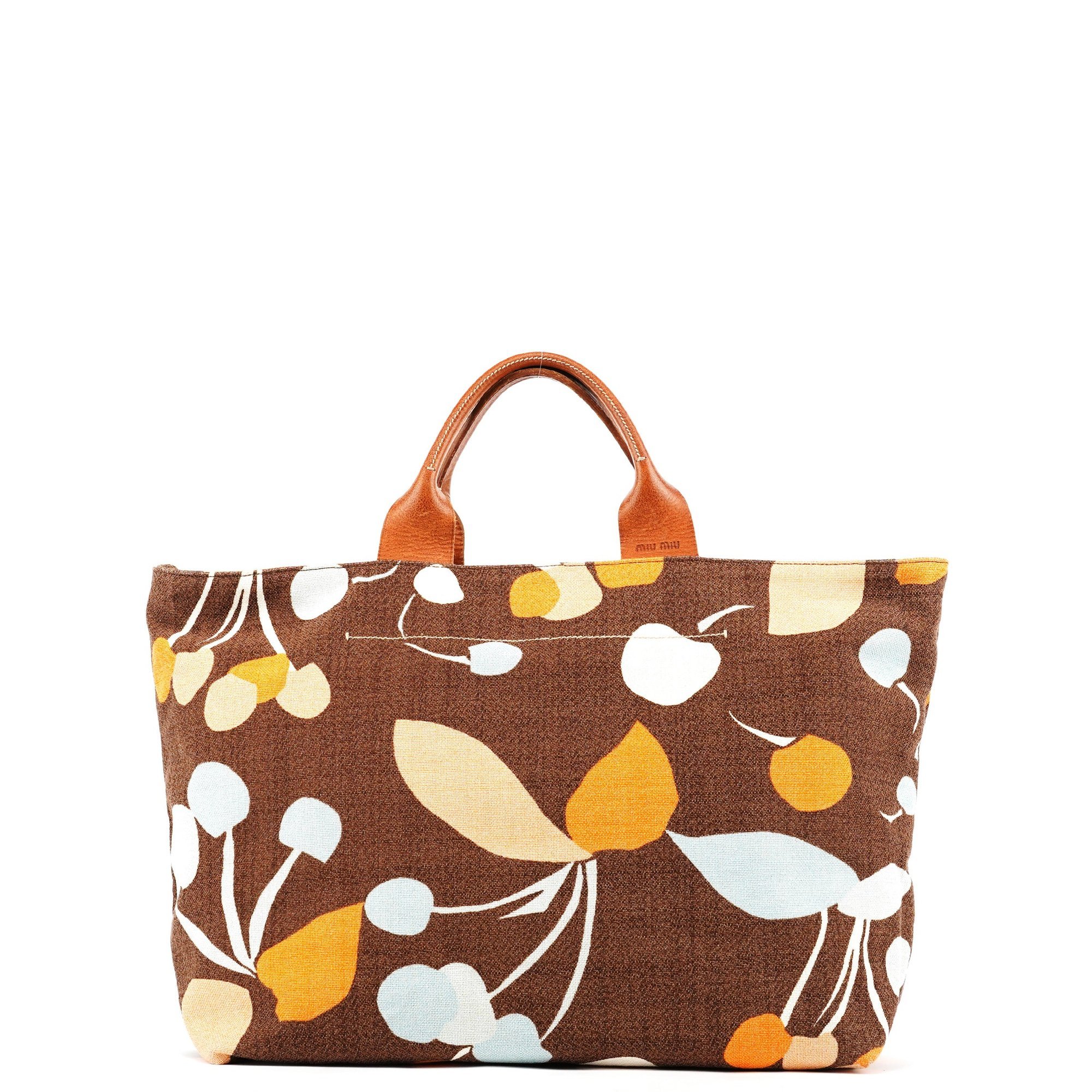 Miu Miu Pocket leather tote