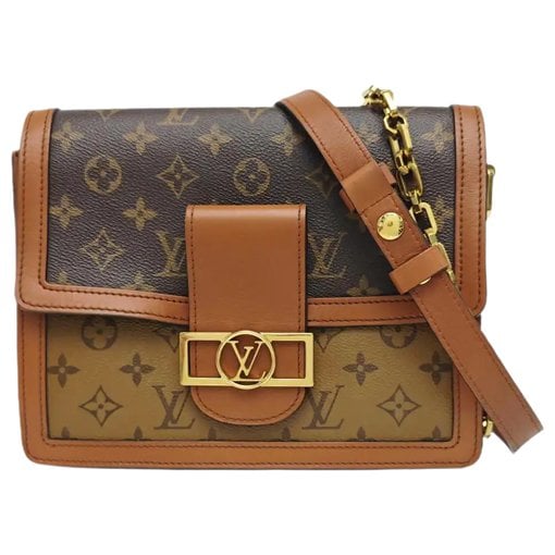 Dauphine leather crossbody bag