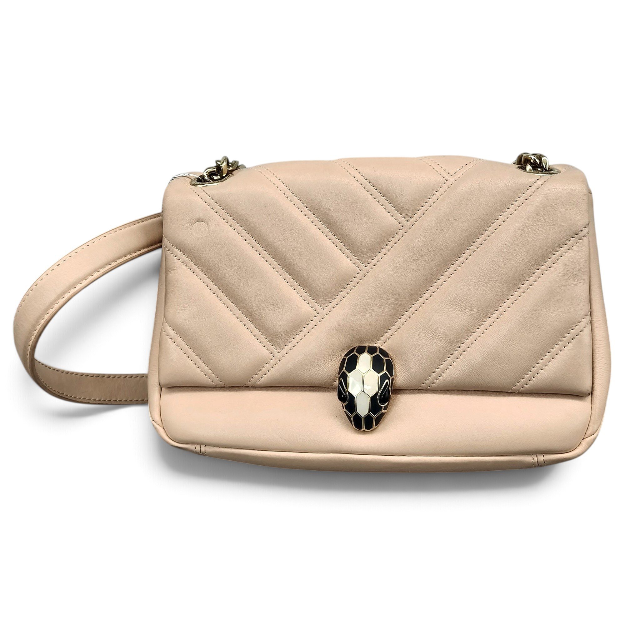 Bvlgari Serpenti leather handbag