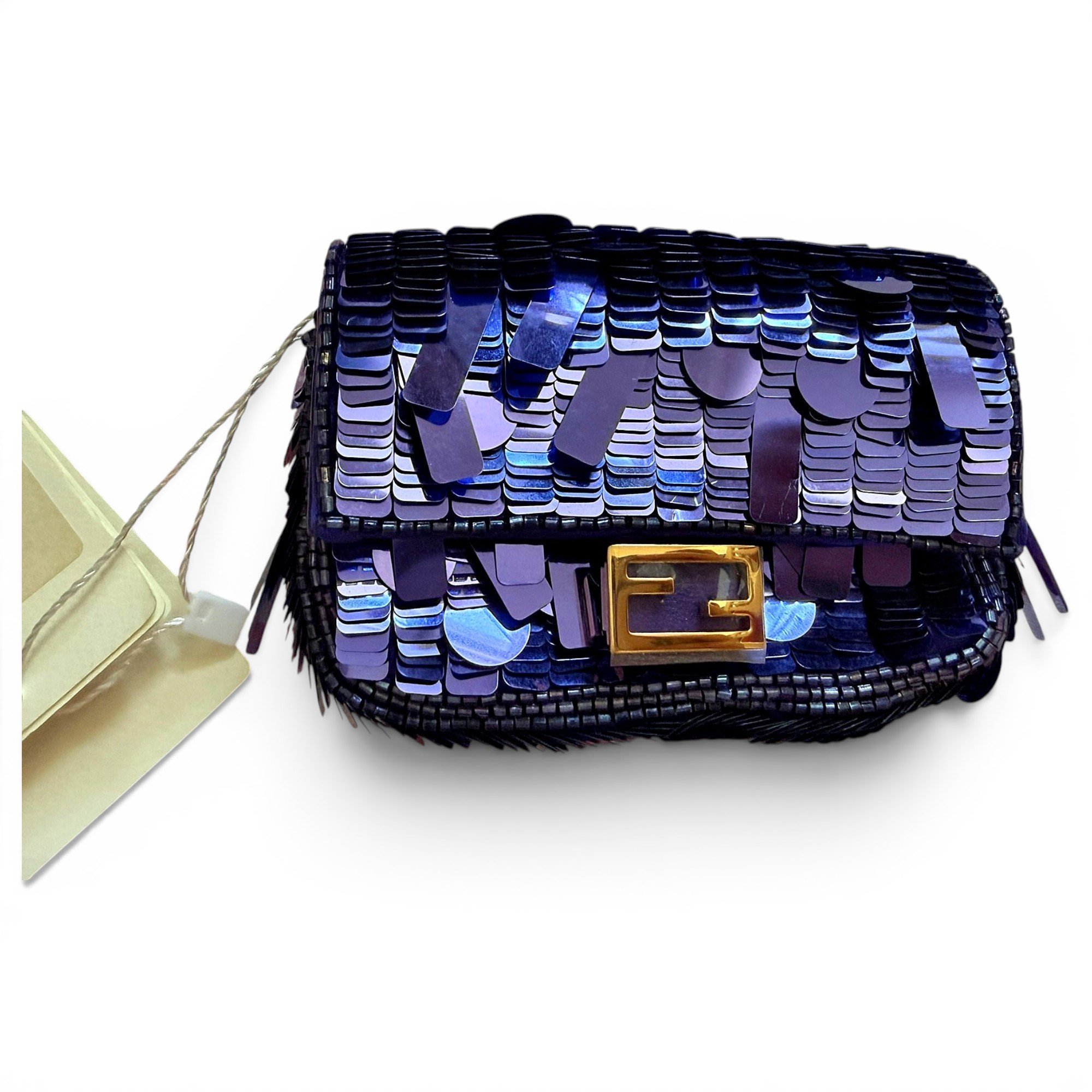 Baguette glitter handbag