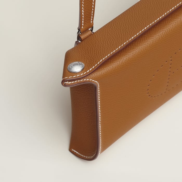 金色 Hermès Videpoches肩背包