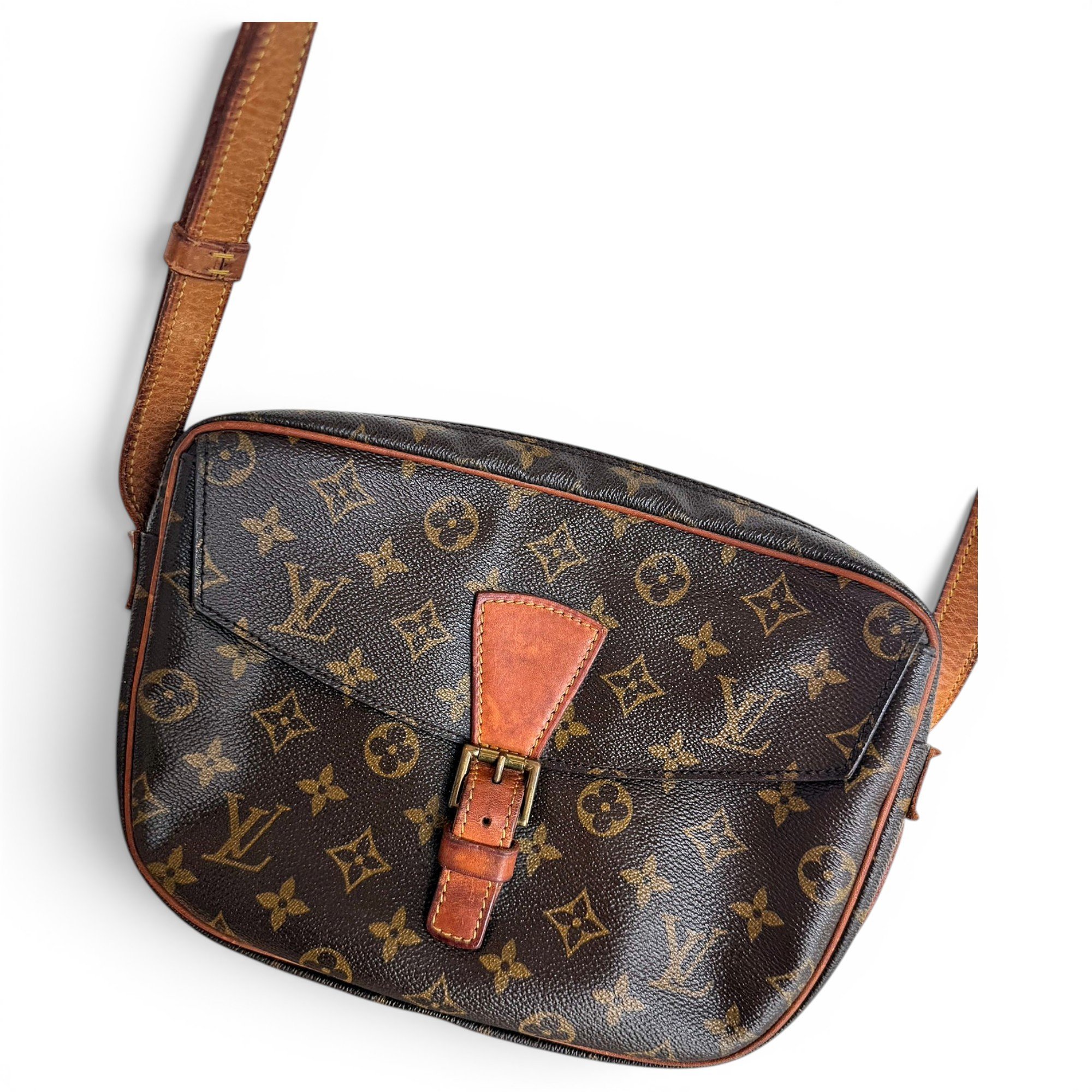 Jeune fille leather crossbody bag
