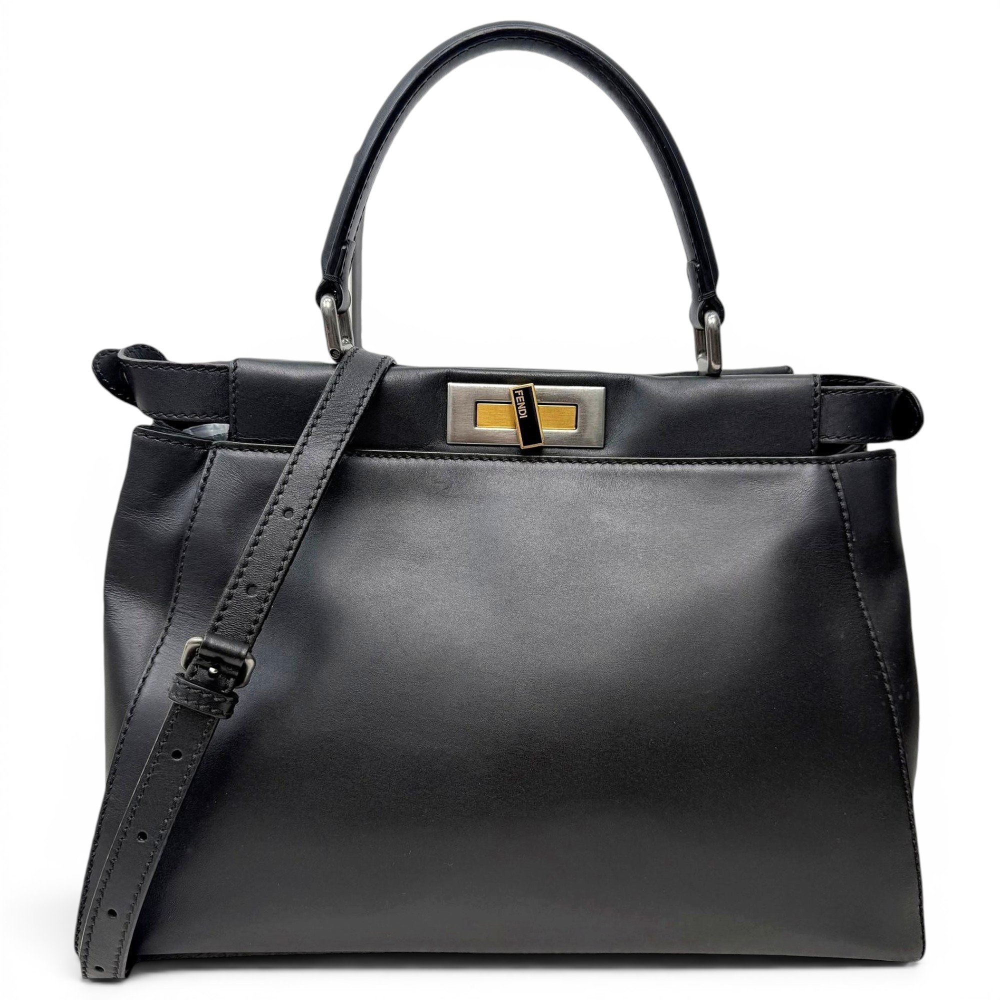 Peekaboo leather handbag