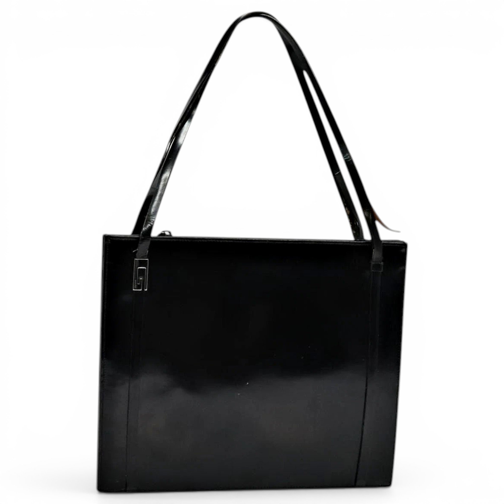 Patent leather handbag