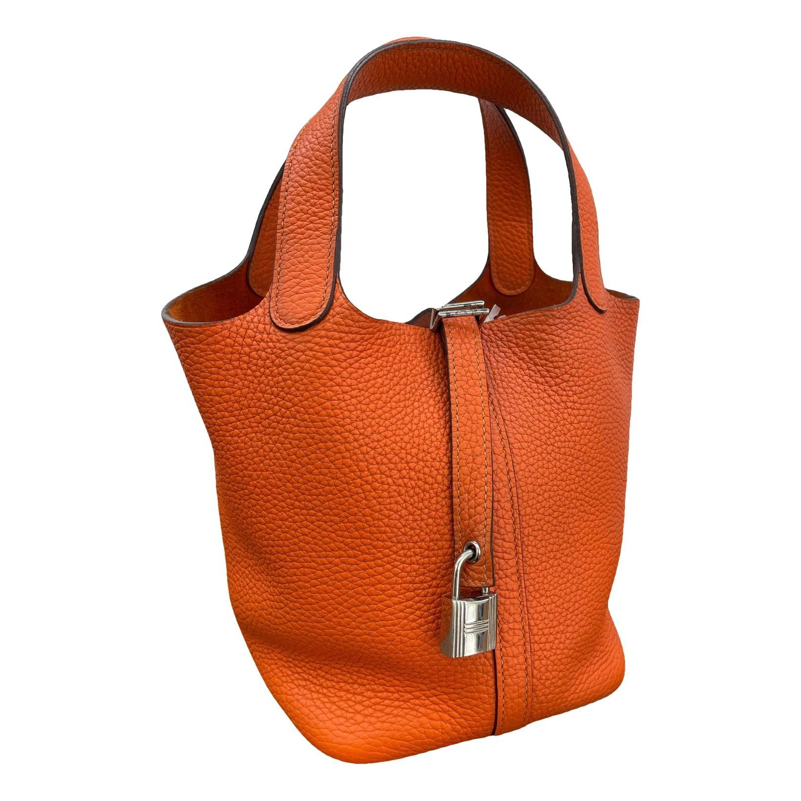 Picotin leather handbag