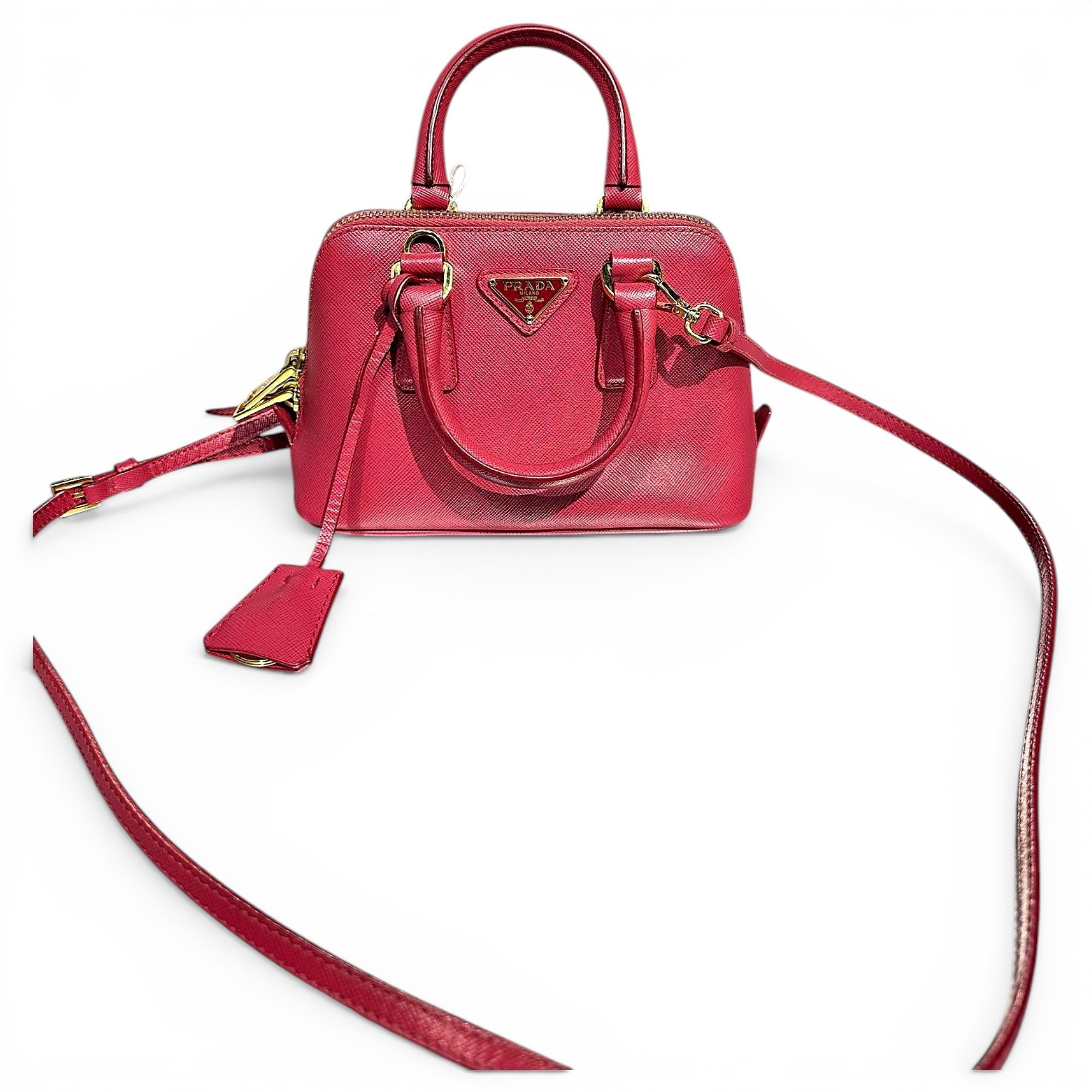 Promenade leather handbag