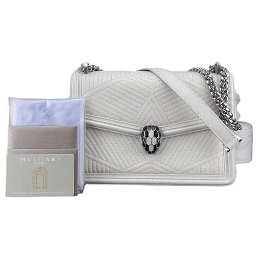Serpenti leather handbag