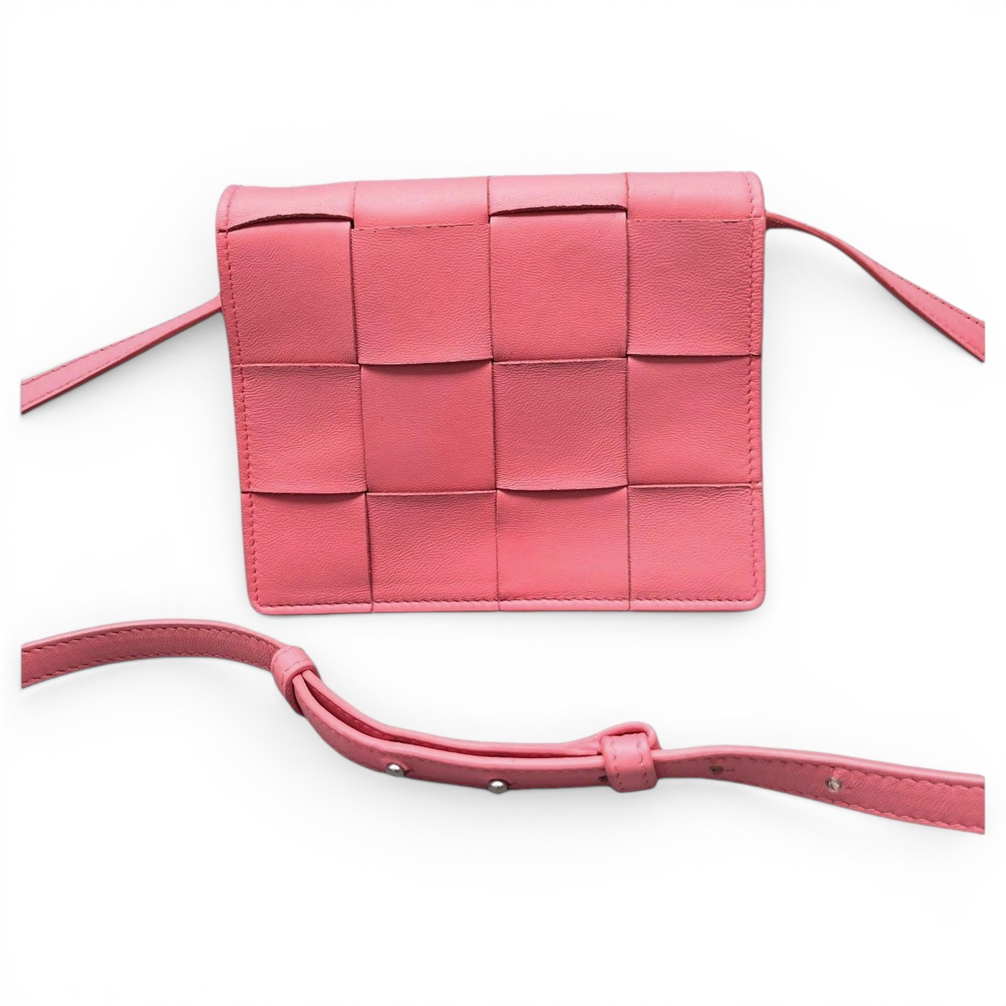 Cassette leather handbag
