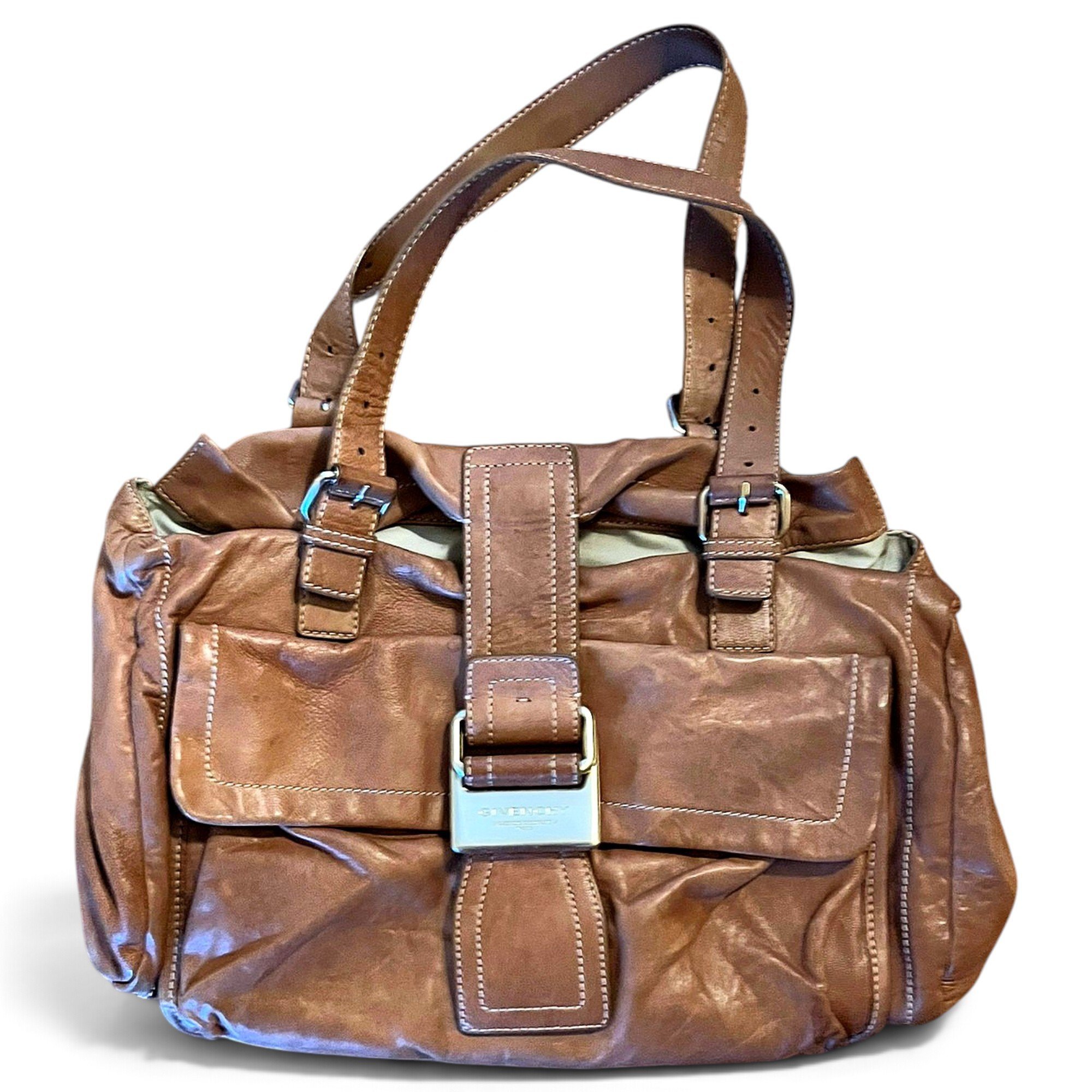 Leather handbag