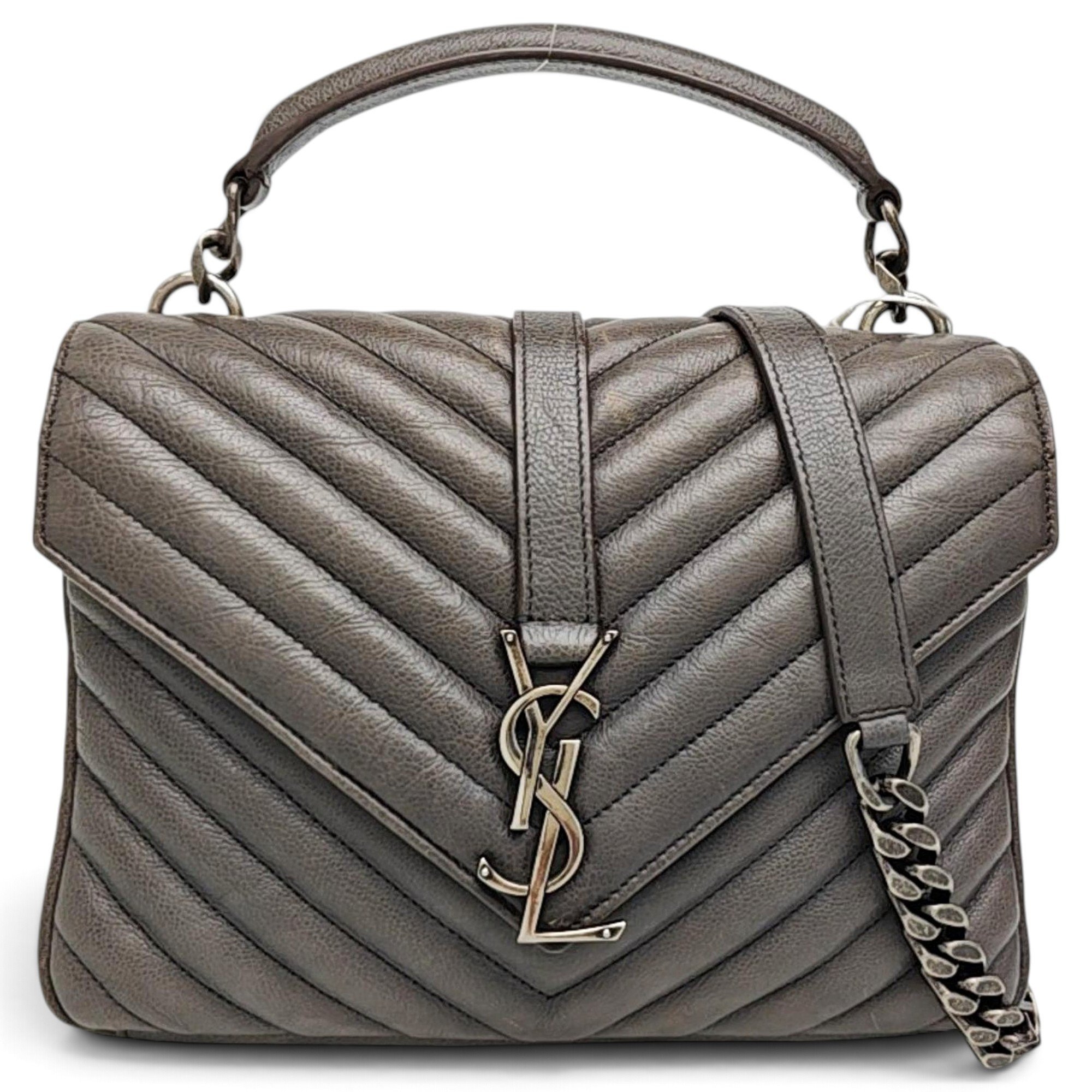 Collége monogramme leather handbag