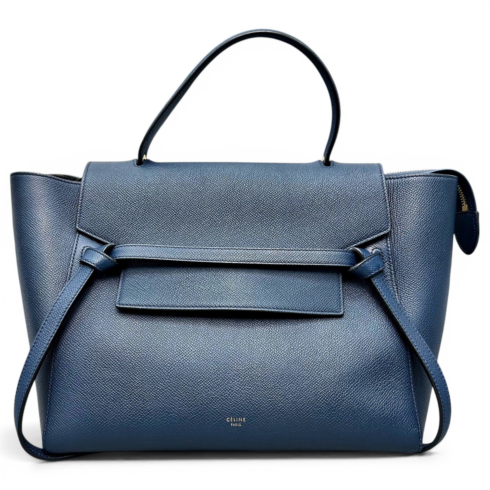 Belt leather handbag