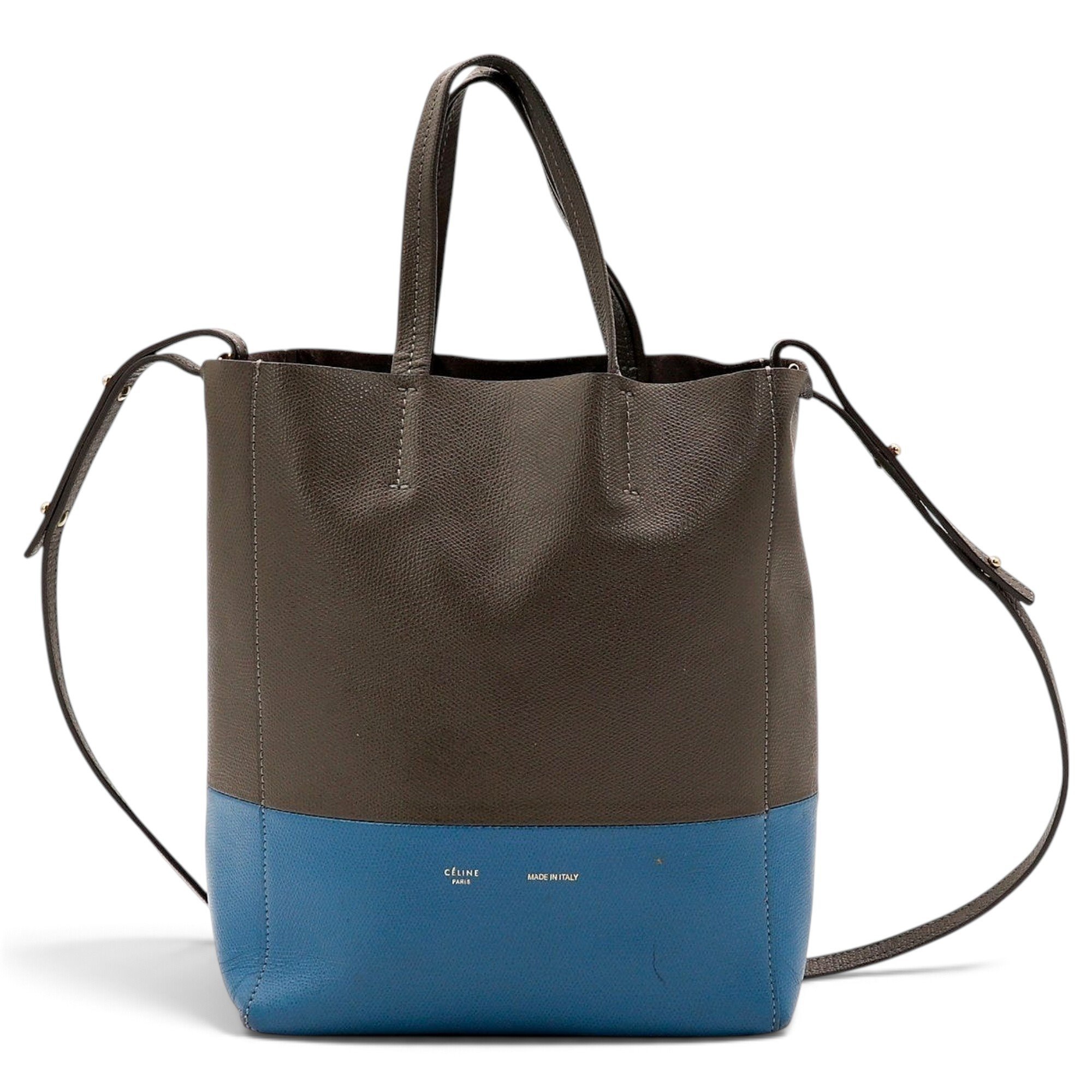 Cabas Vertical leather tote