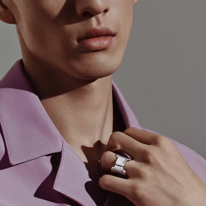 Sans Coloris Amazone Hermes Ring, Large Model