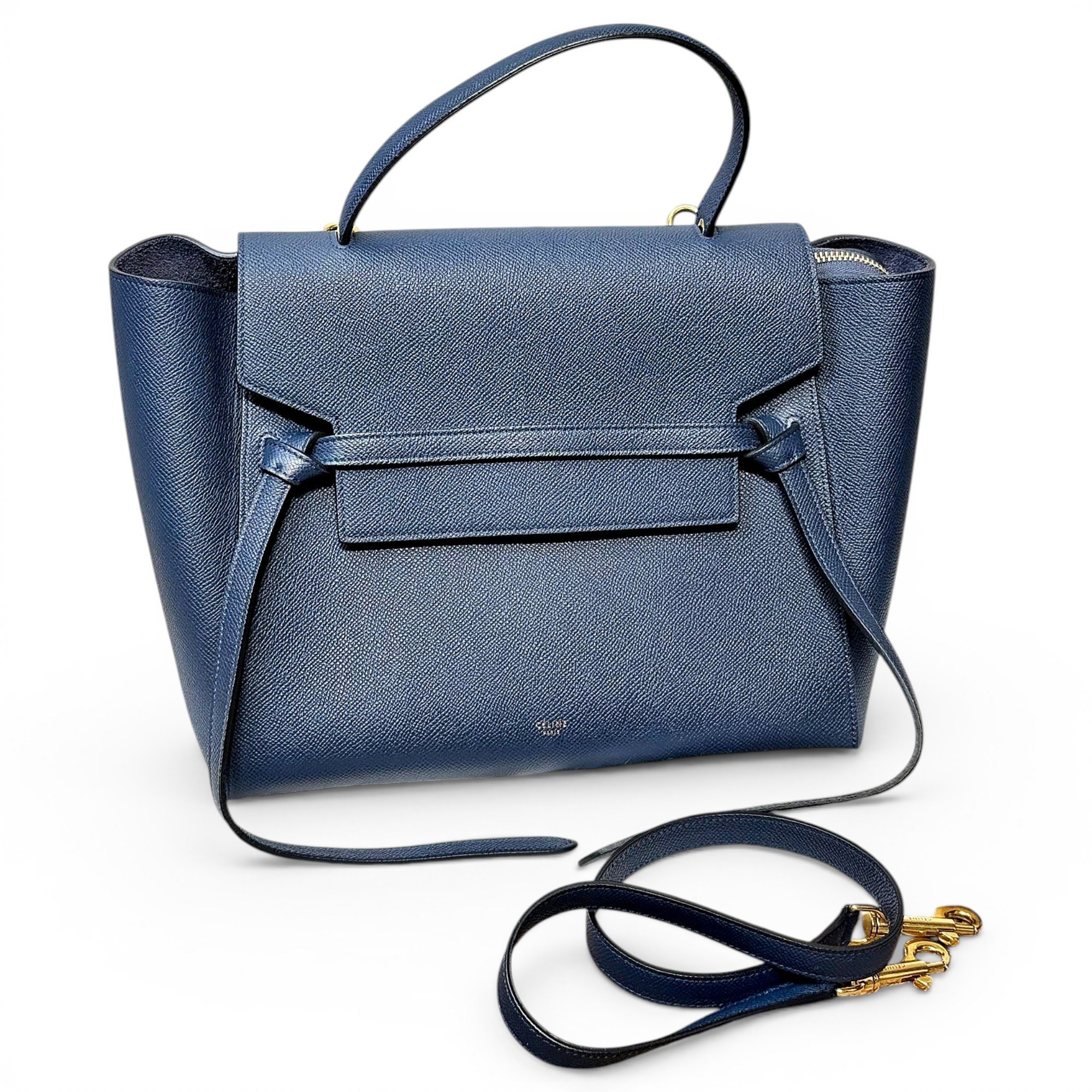 Belt leather handbag