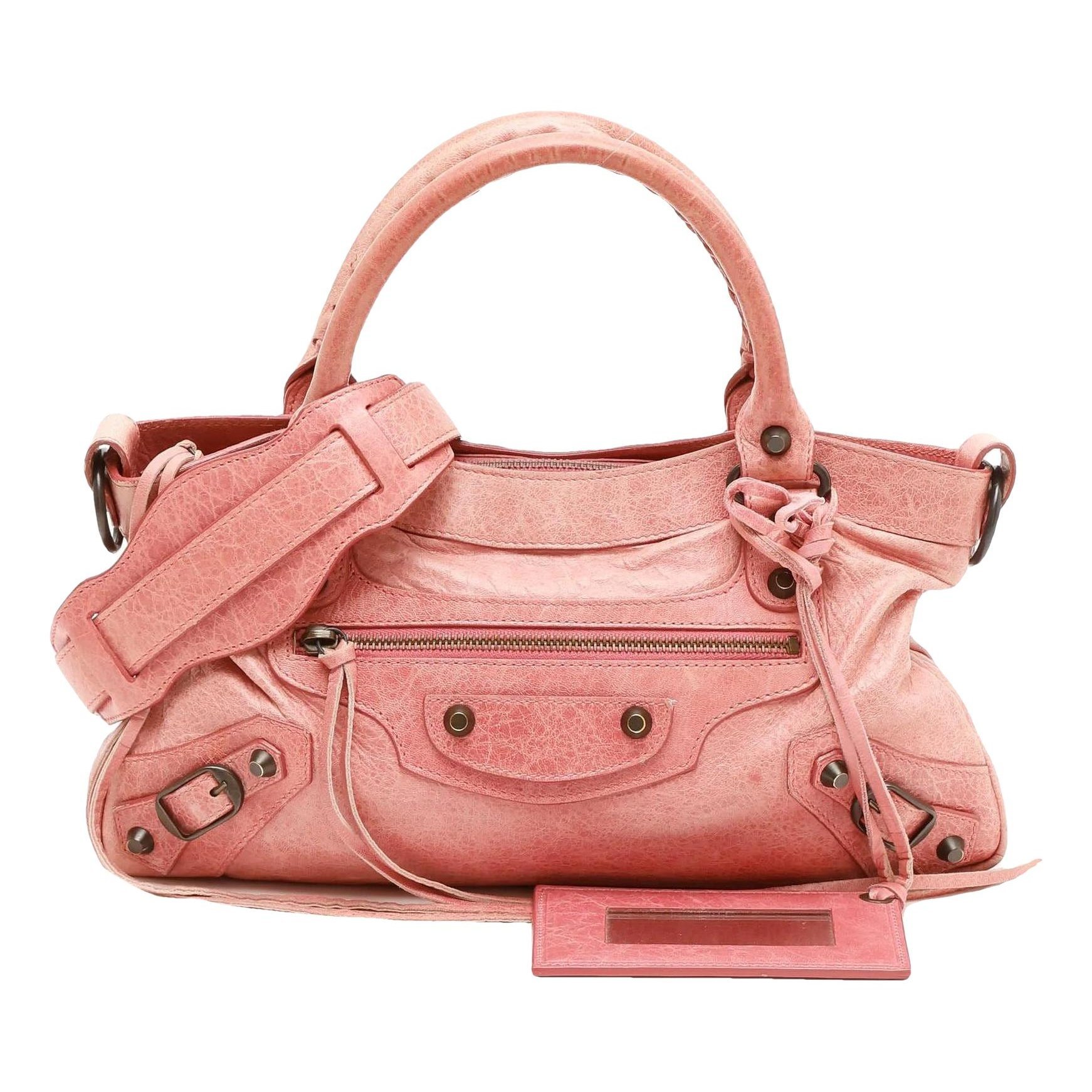 First leather handbag
