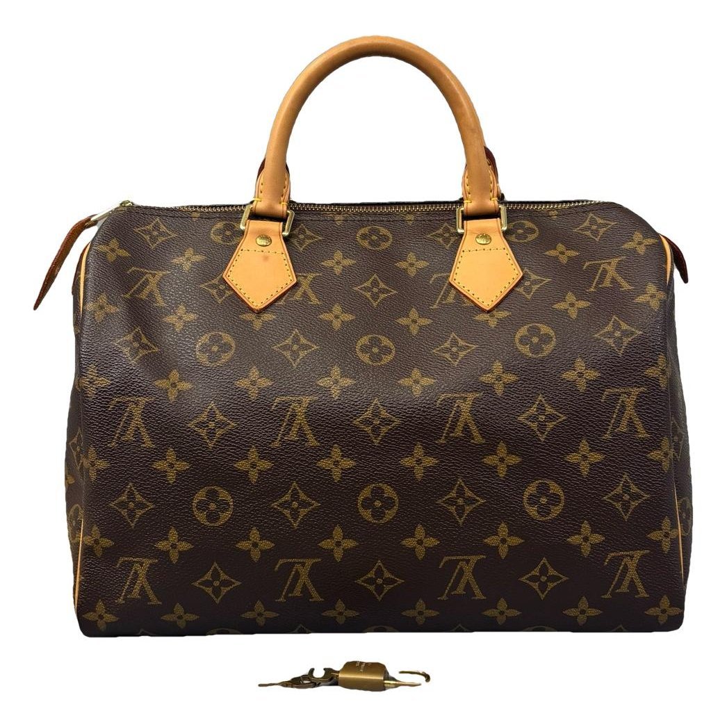 Speedy leather handbag