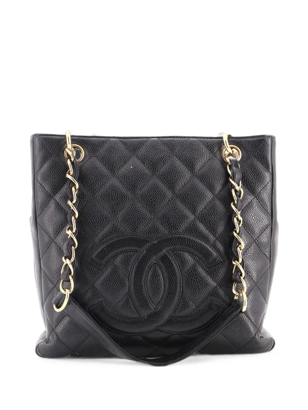 Petite Shopping Quilted Caviar tote bag