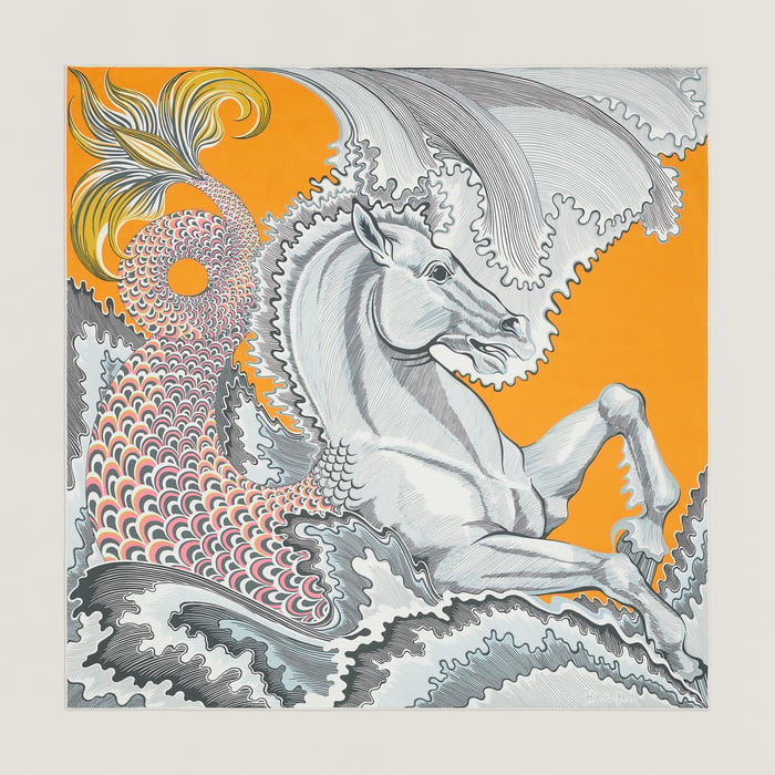 Cheval Sirene Double Face Scarf 90