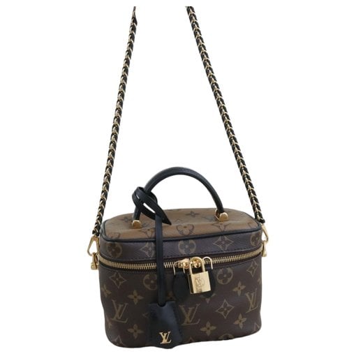 Vanity leather handbag