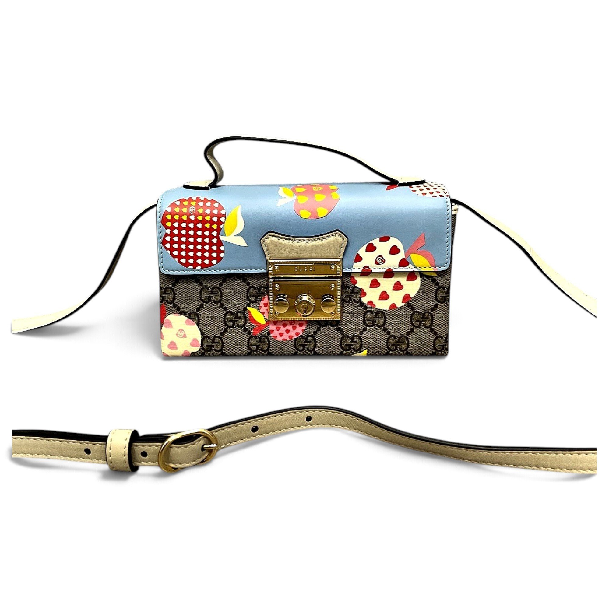 Padlock vinyl handbag
