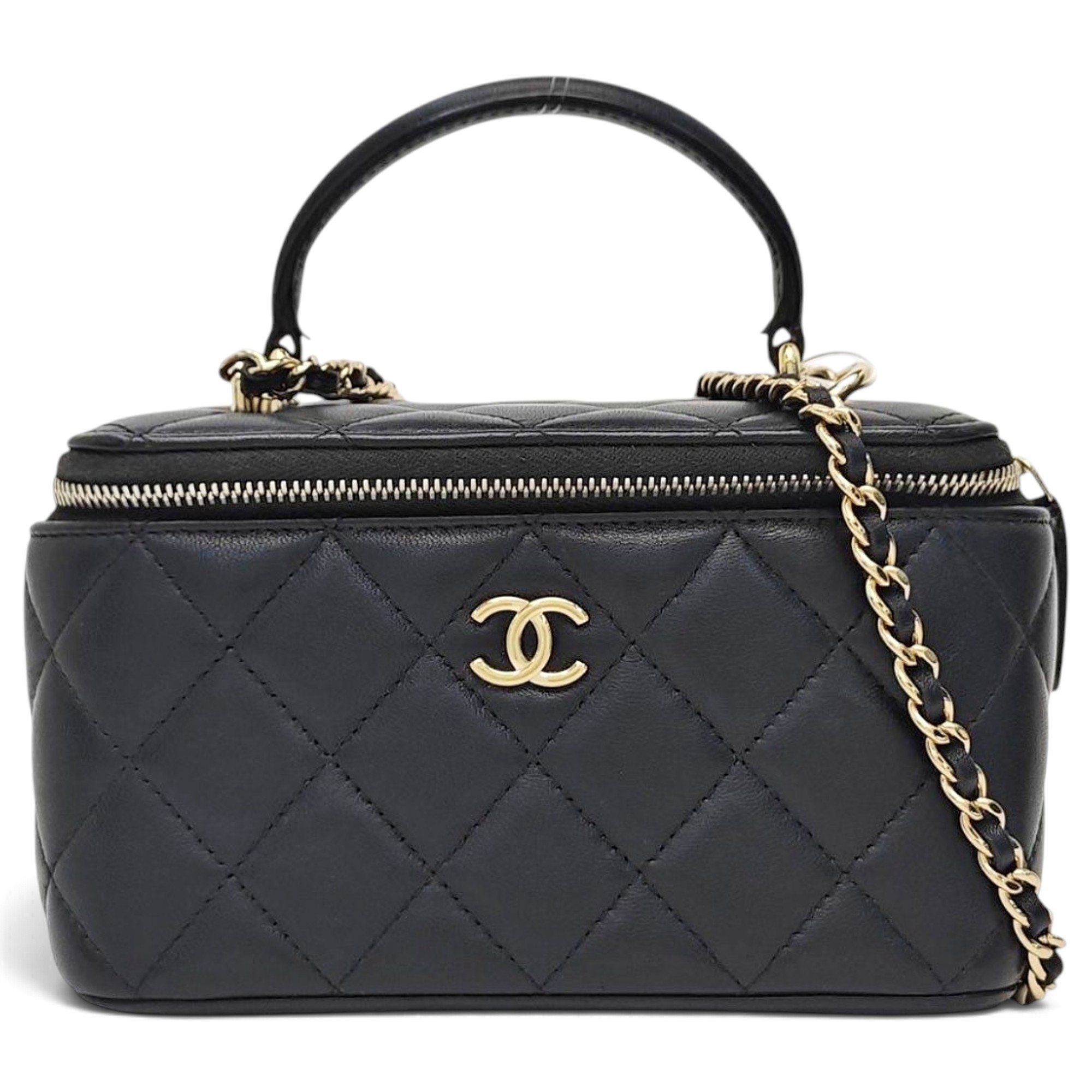 Trendy CC Vanity leather handbag