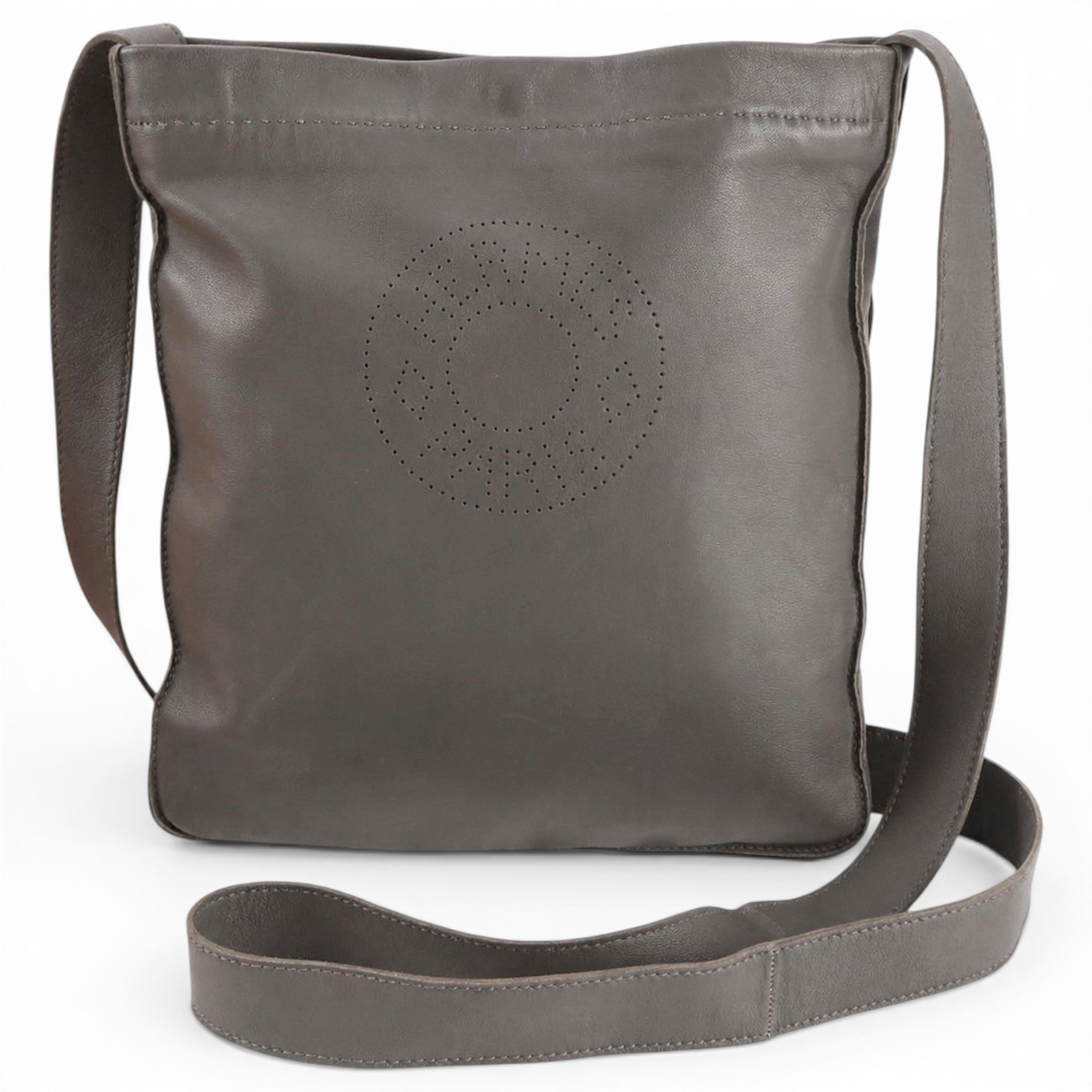 Hermes Clou De Selle Handbag Etain