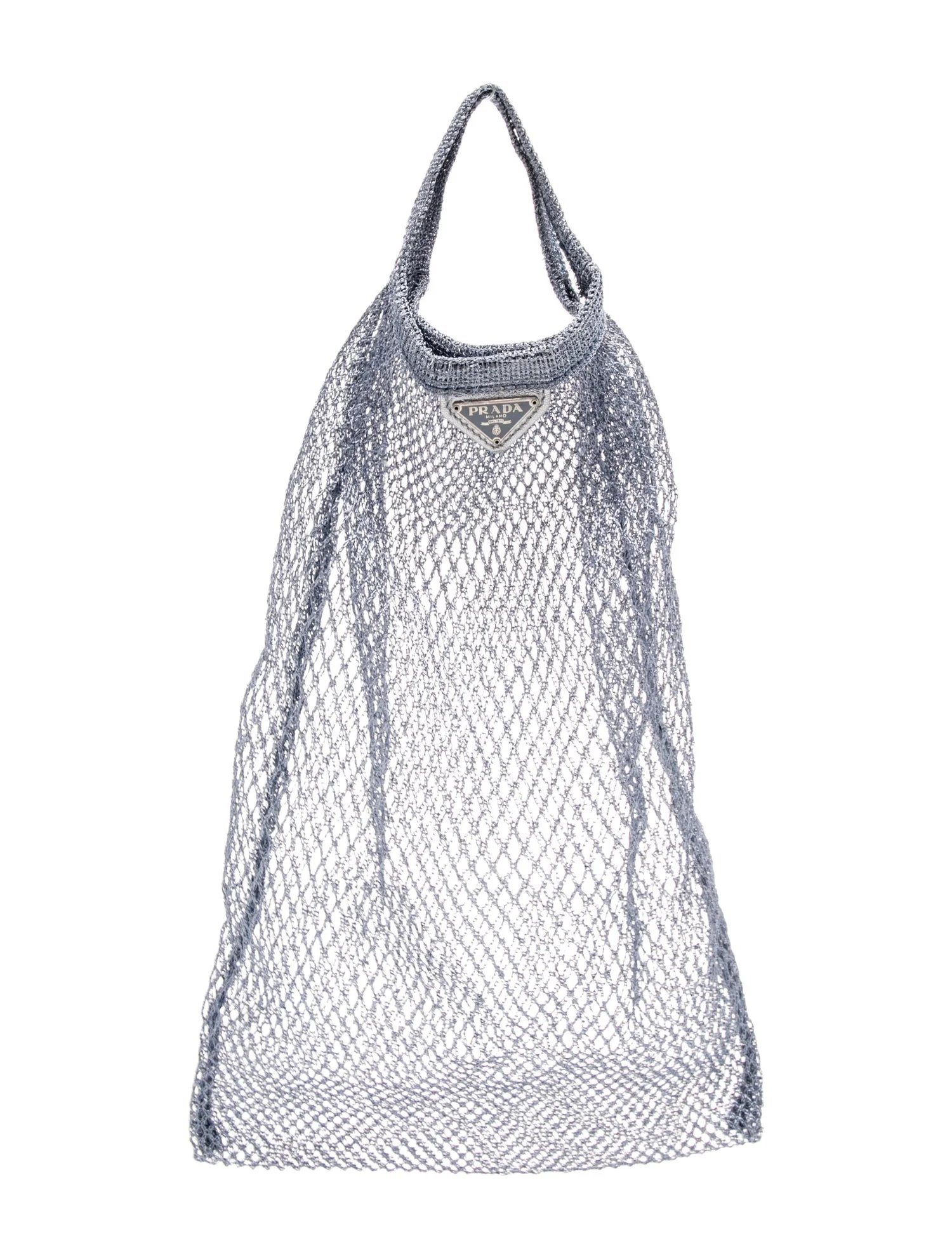 Enameled Metal Triangle Tote Mini