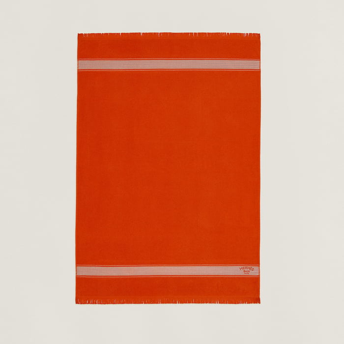 Orange Géranium Yachting Beach Towel, Small Model