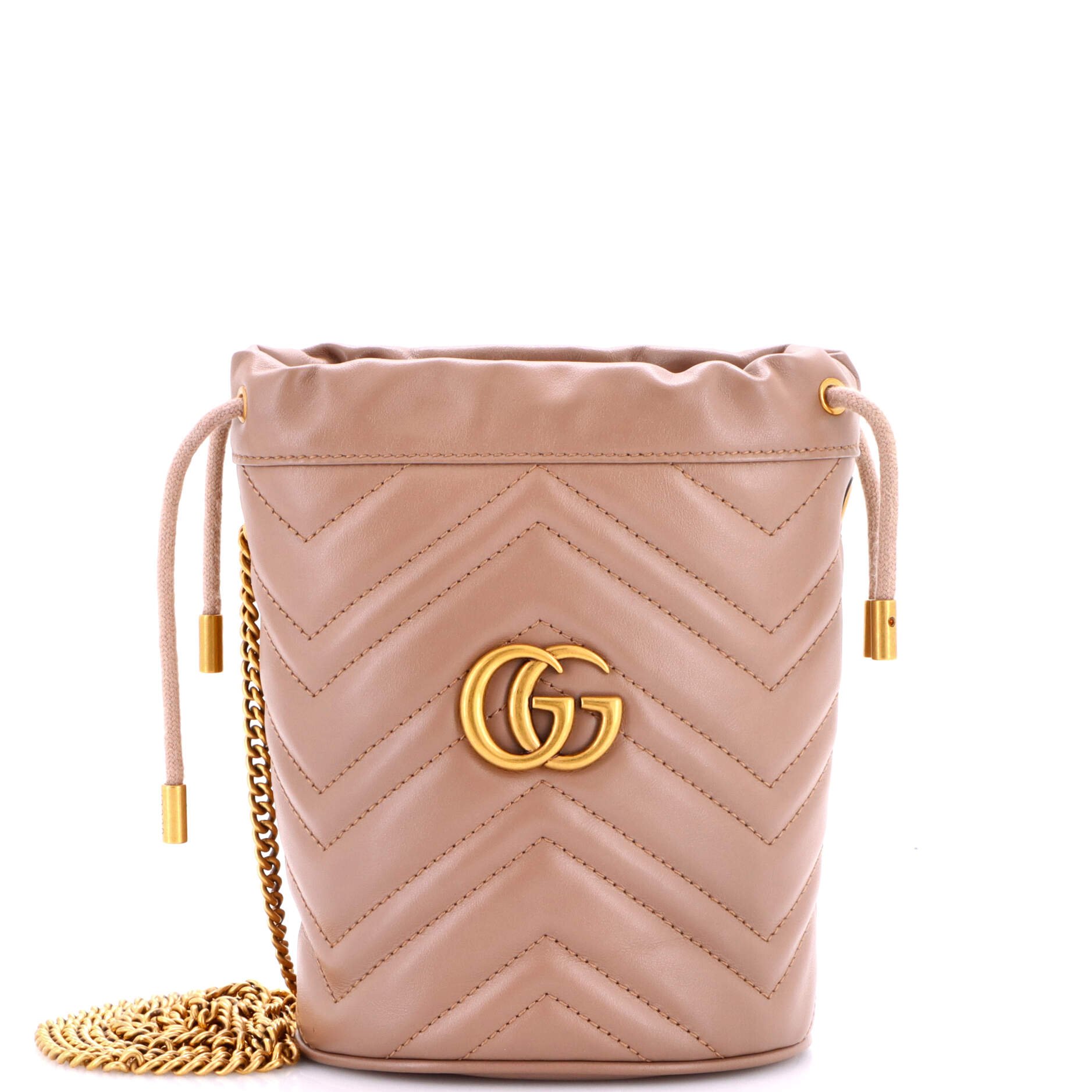 GG Marmont Bucket Bag Matelasse Leather Mini