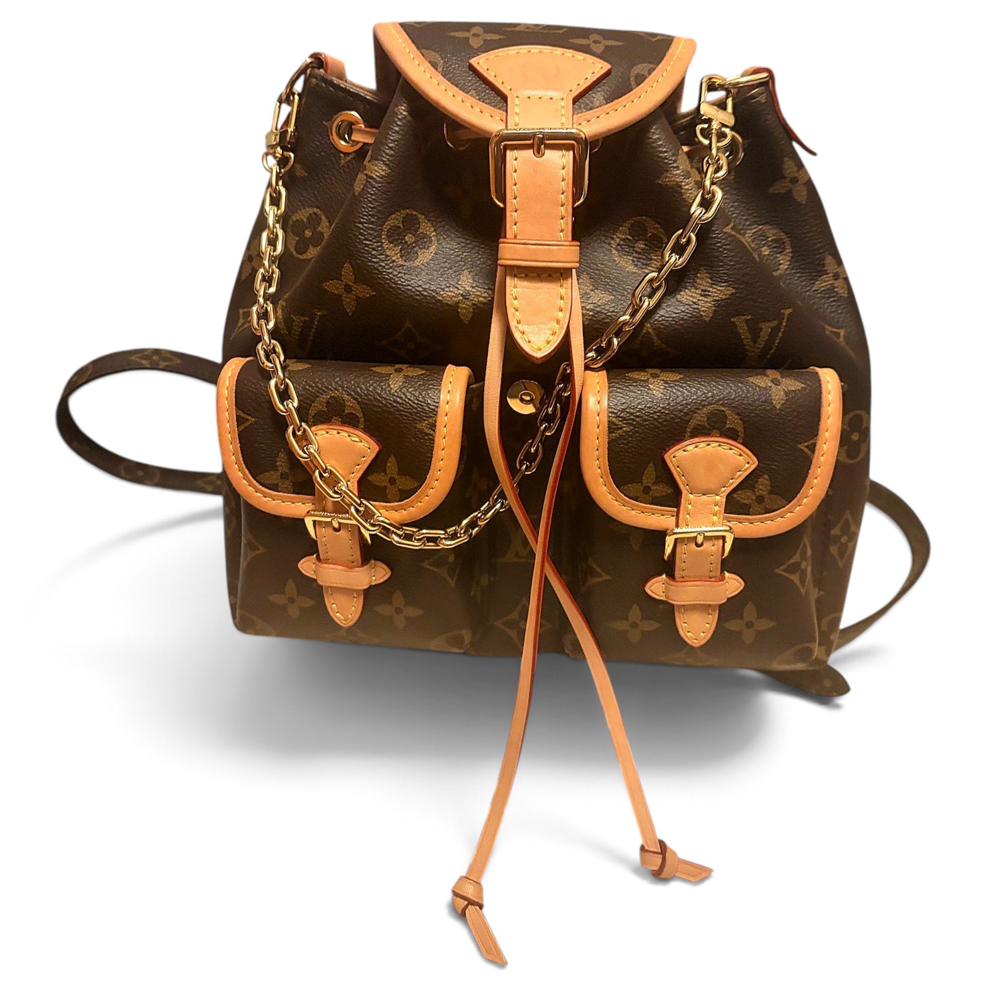 Leather backpack