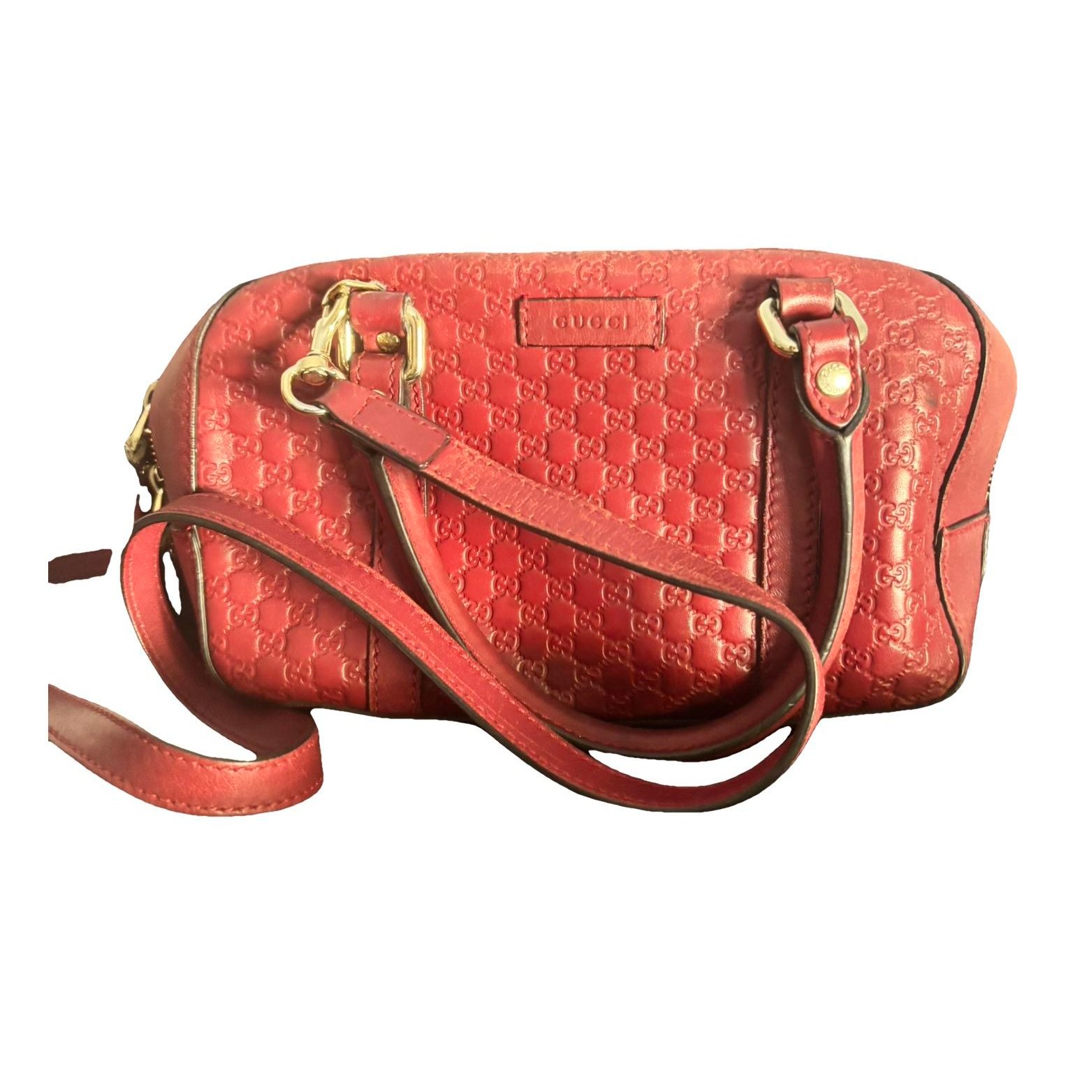 Dôme leather handbag