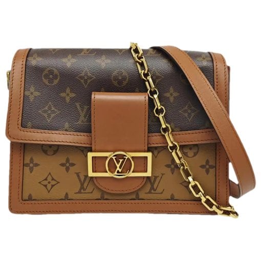 Dauphine leather crossbody bag
