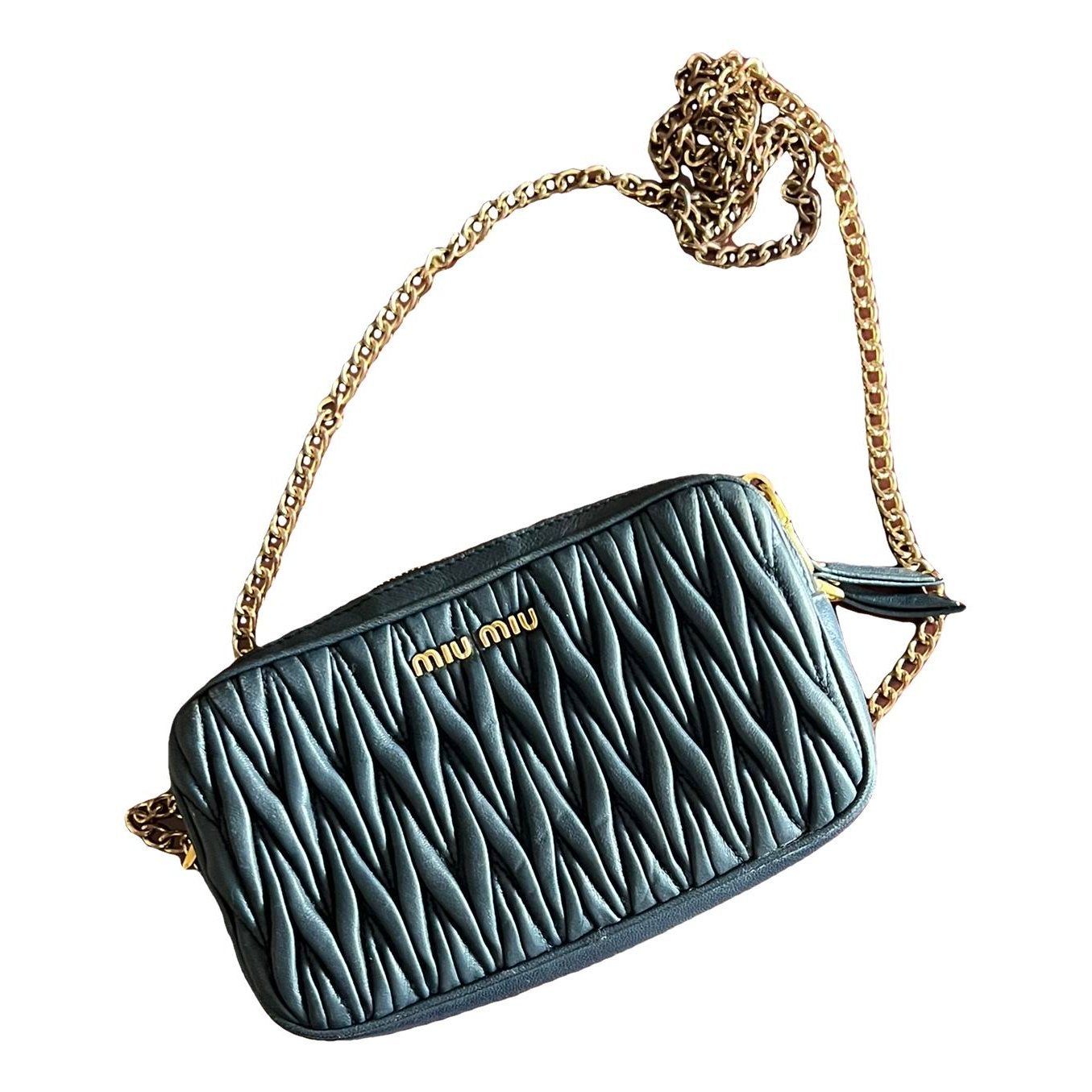 Matelassé leather handbag